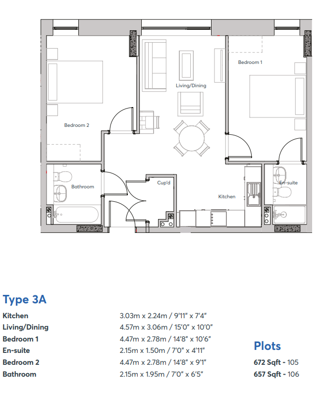 Plot 106 (Apartment 1), North Works,, North Works, Dalmuir Road, Birmingham floorplan