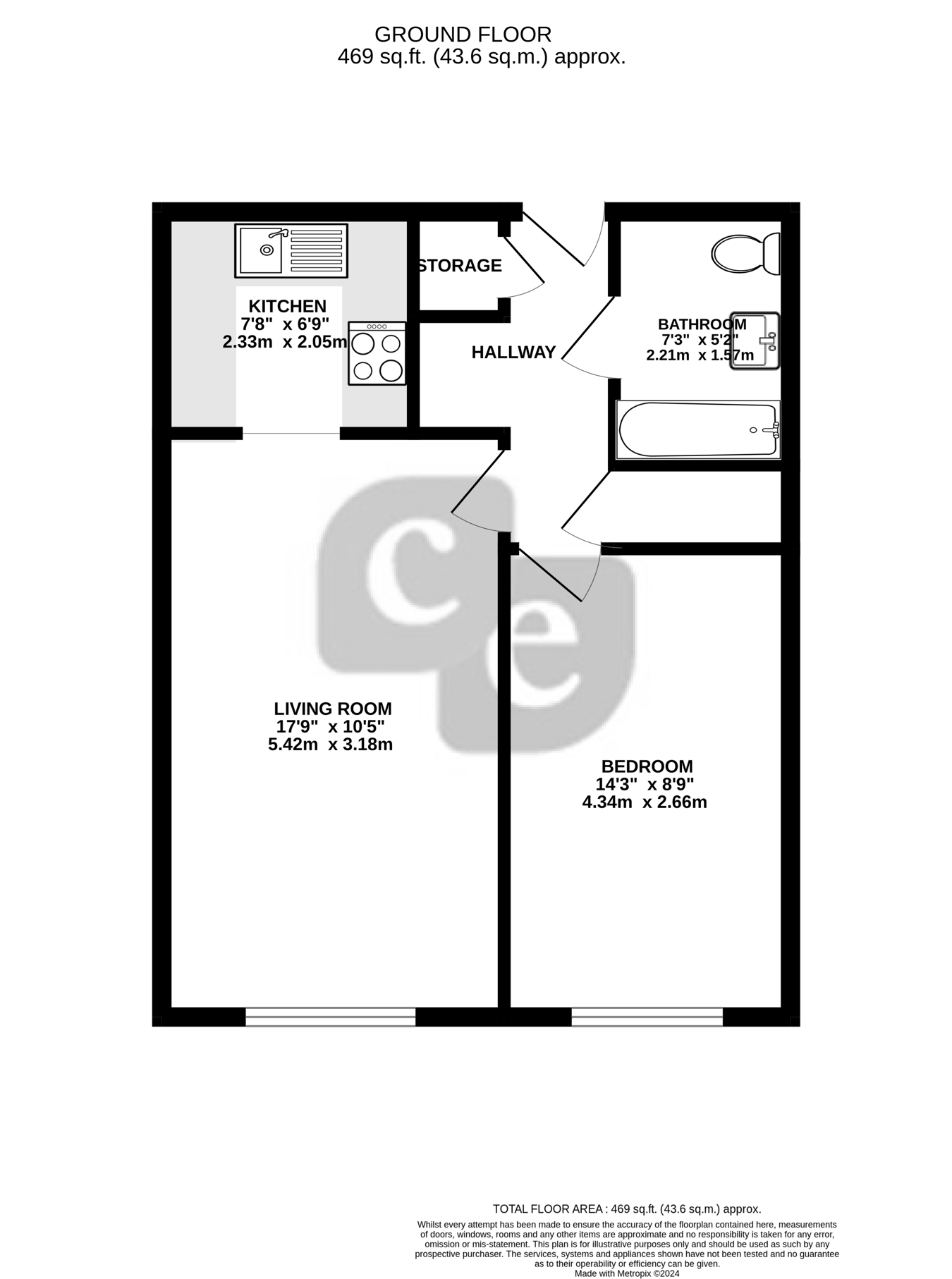 Flat 11, 19, The Greenwoods, Sherwood Road, Harrow floorplan