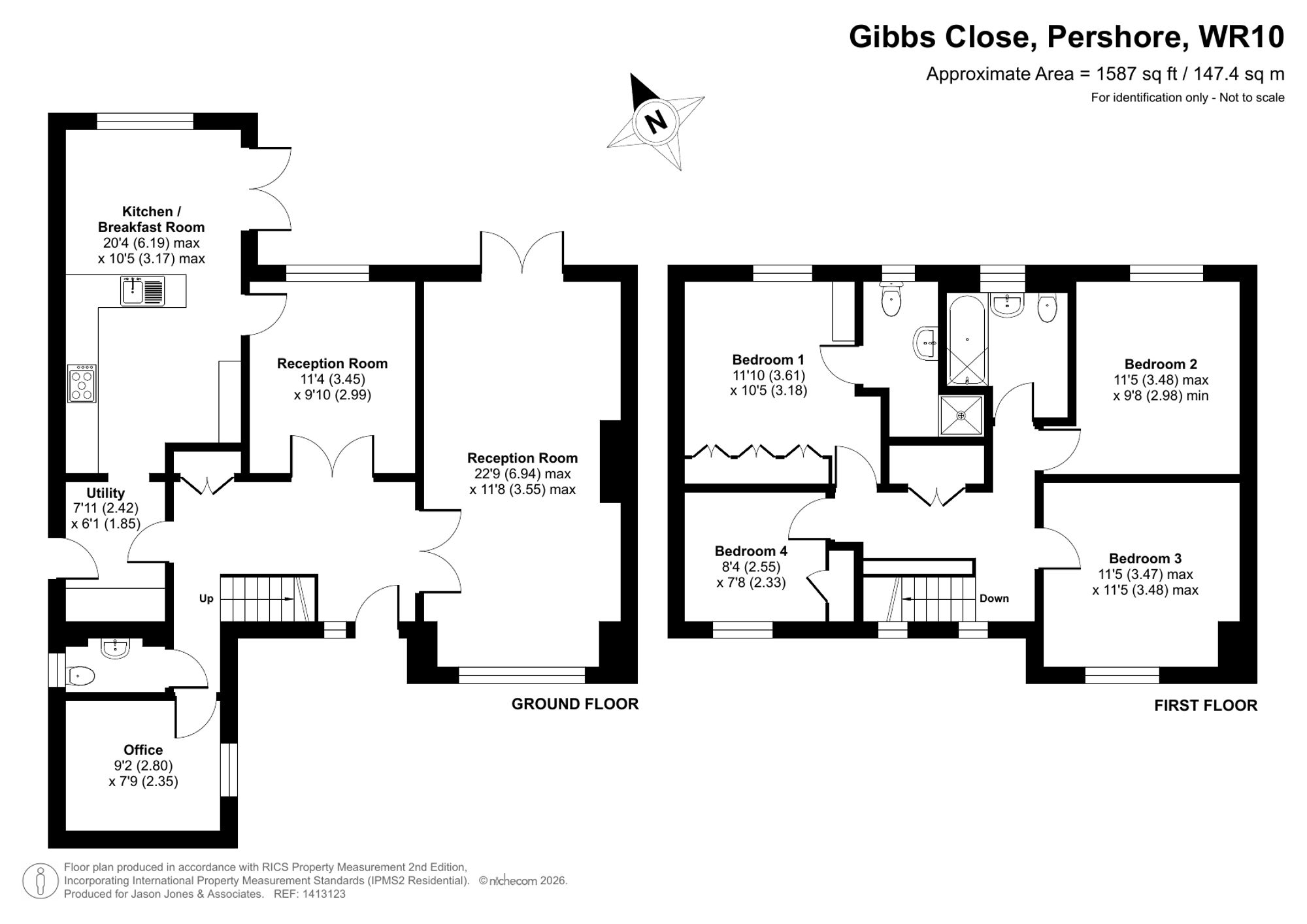 19 Gibbs Close, Pershore floorplan