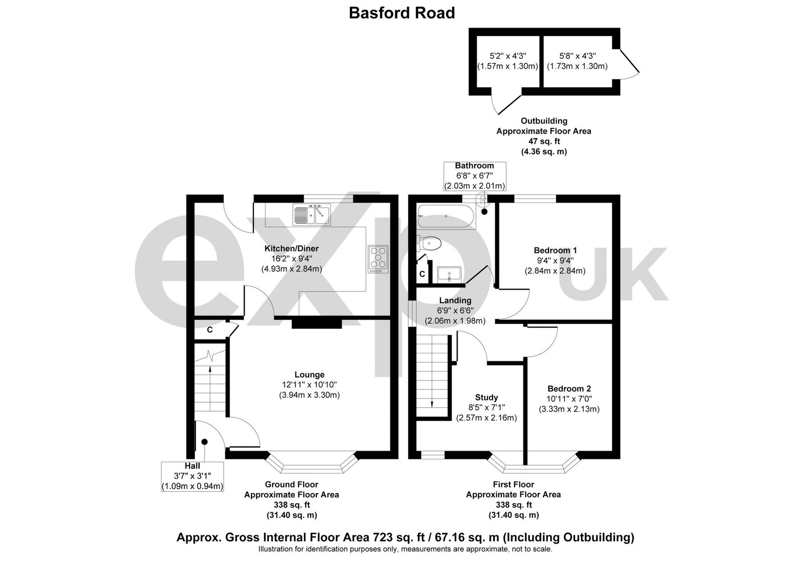 73, Basford Road, Nottingham floorplan