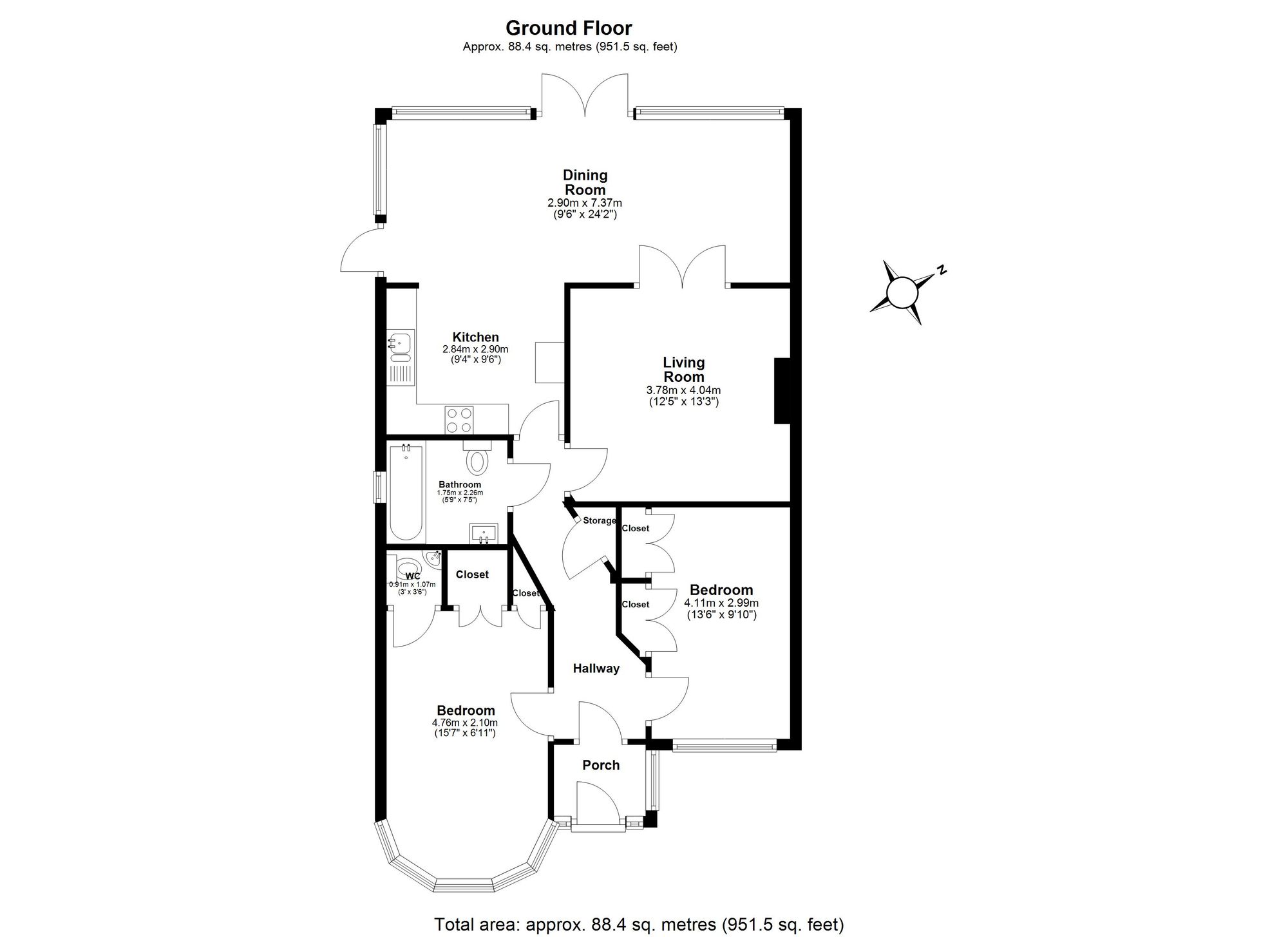 101 Berkeley Avenue, Ilford floorplan