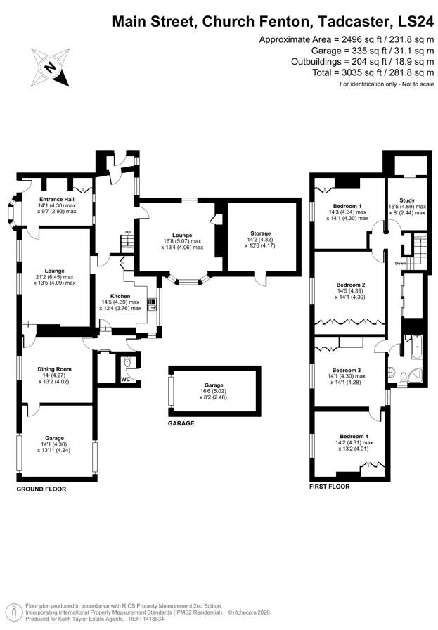 The Stores, Main Street, Church Fenton floorplan