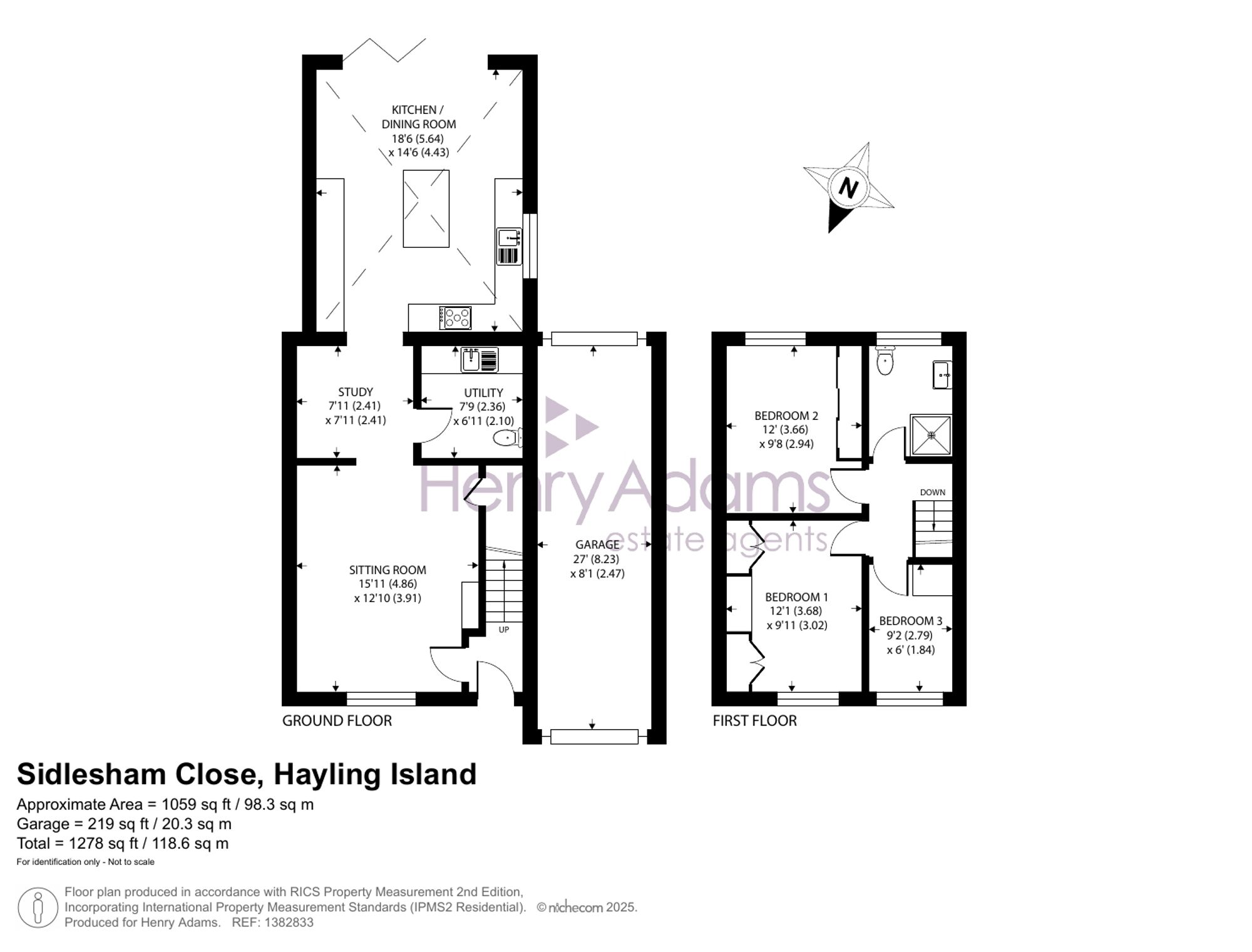 2 Sidlesham Close, Hayling Island floorplan