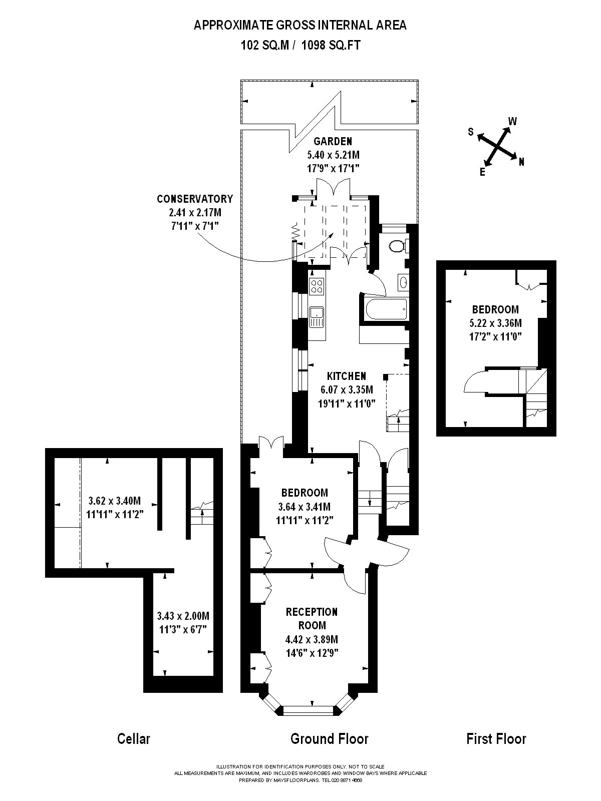 Geraldine Road, Wandsworth SW18, 2 bedroom flat for sale 41796712