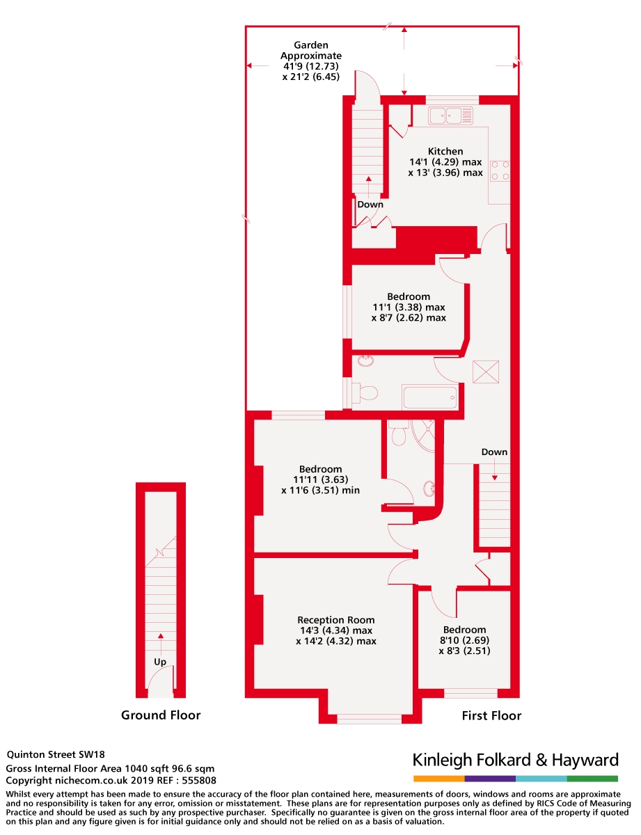 39a, Quinton Street, London floorplan