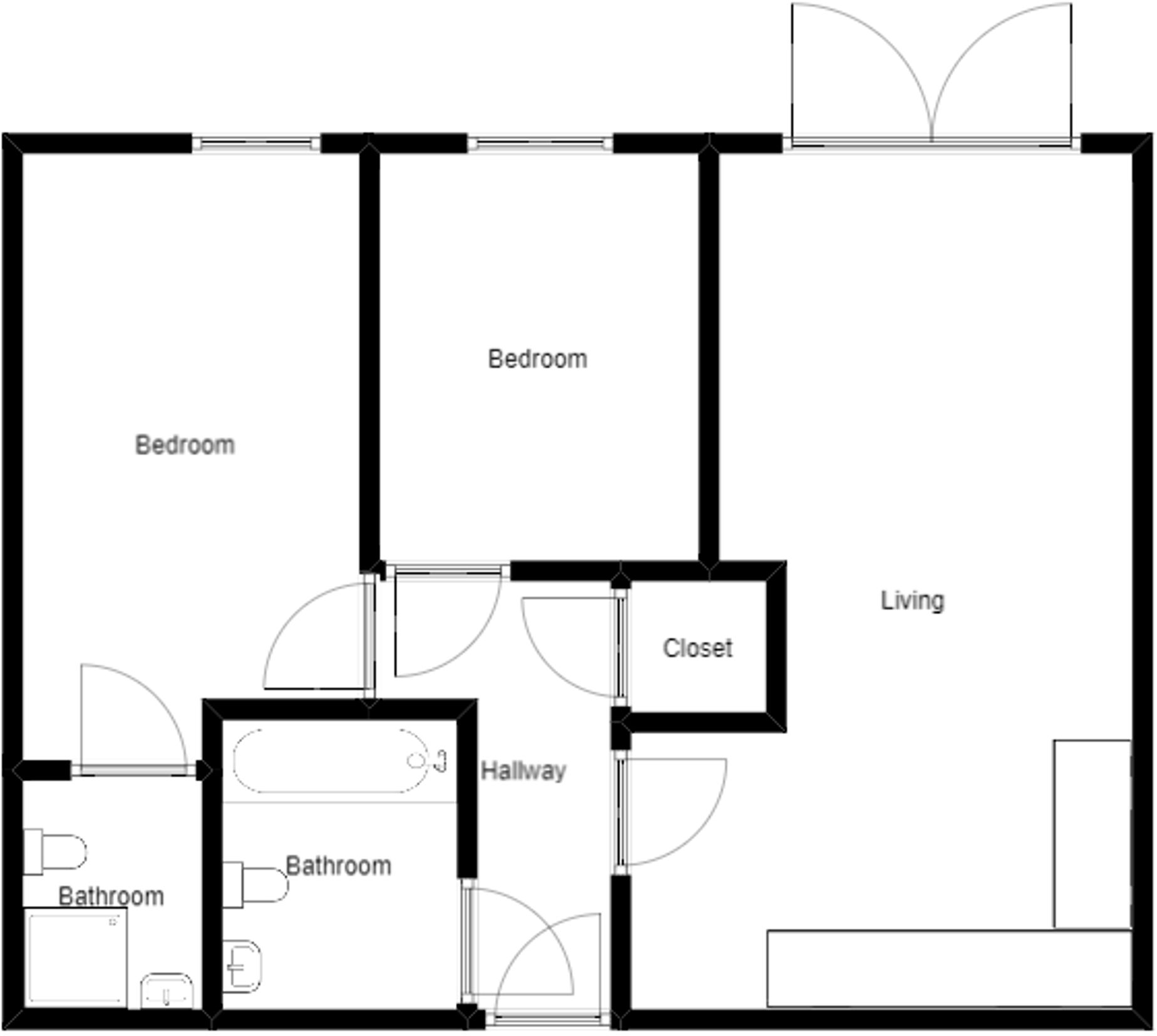 23 Trelawney House,, Trinity Street, St. Austell floorplan