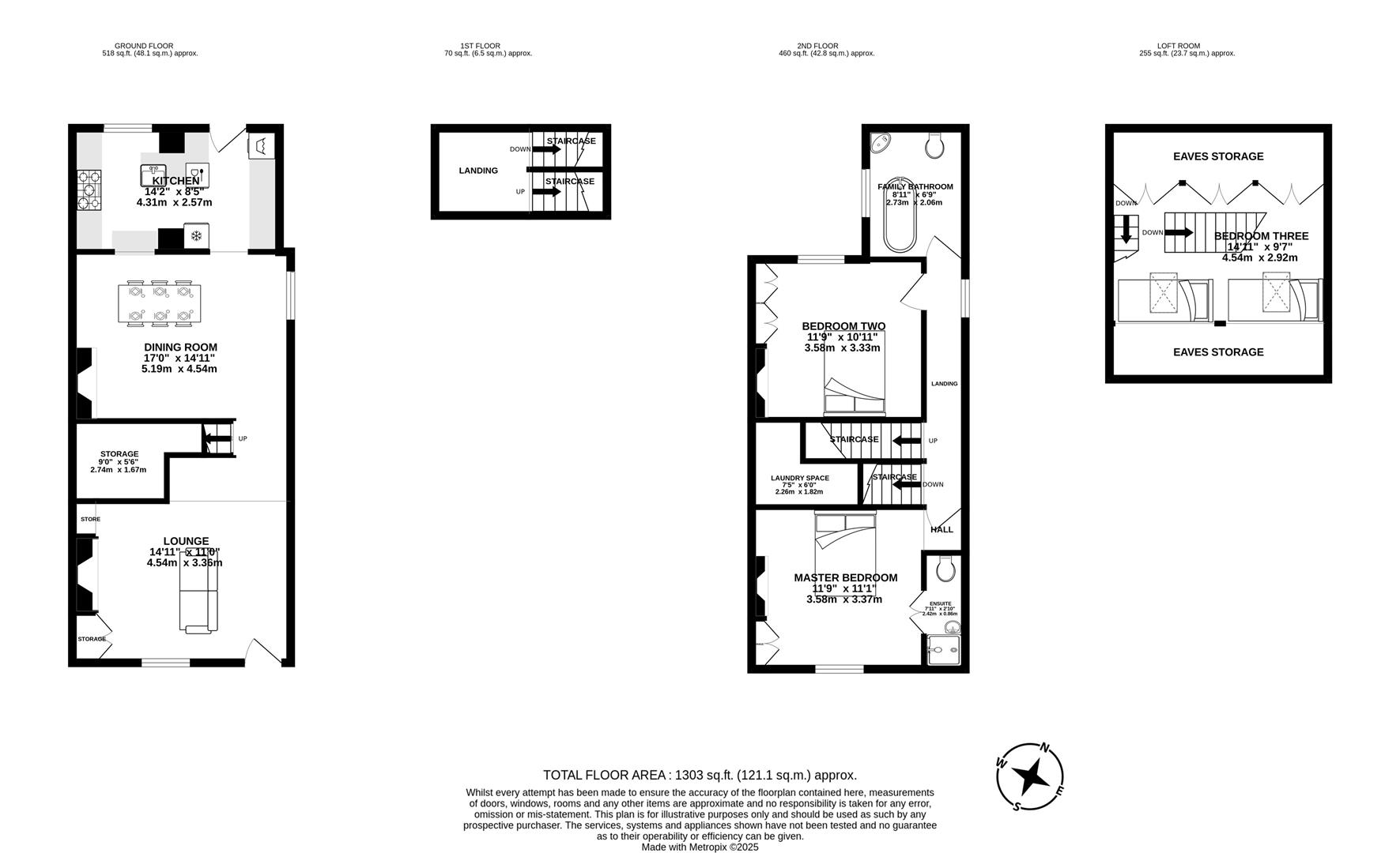 2 Greenfield Terrace, Copthurst Lane, Chorley floorplan
