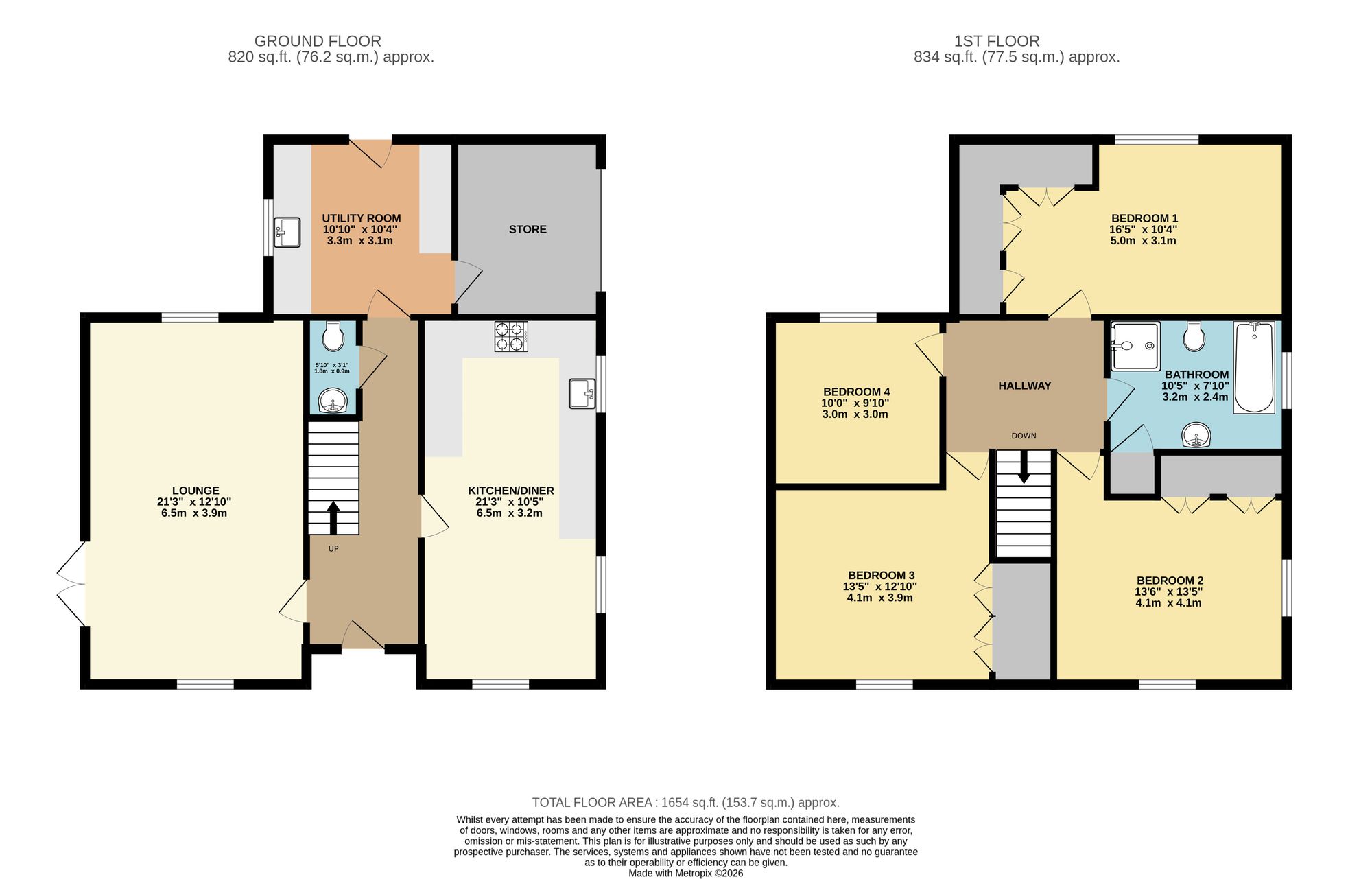 34 Burley Road, Ilkley floorplan