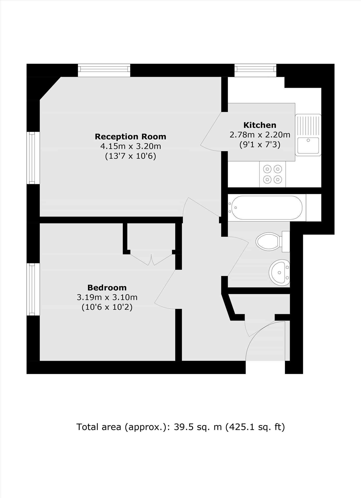 Flat 4, 524, Garratt Lane, London floorplan