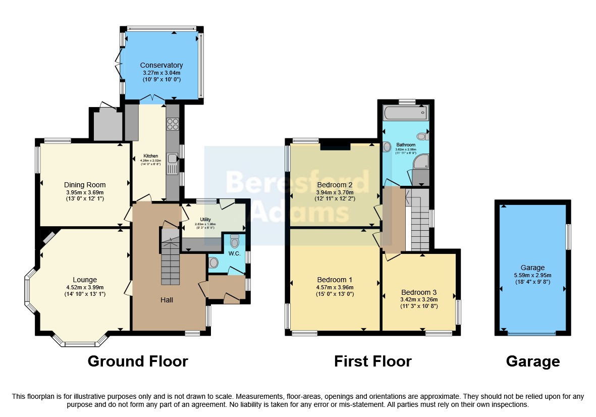 17, Albert Drive, Conwy floorplan