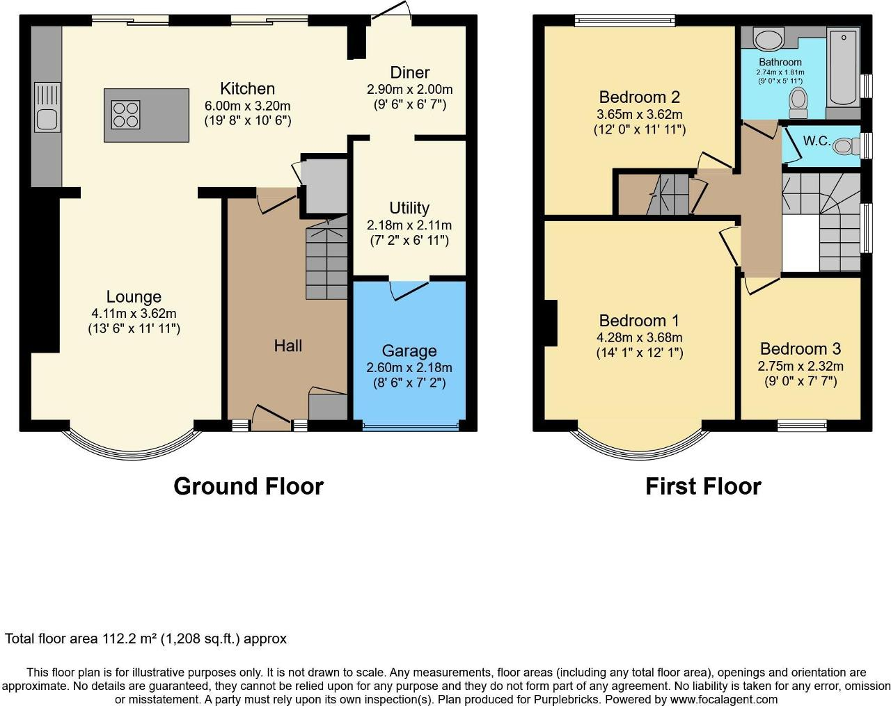 Walton Avenue, Morecambe floorplan