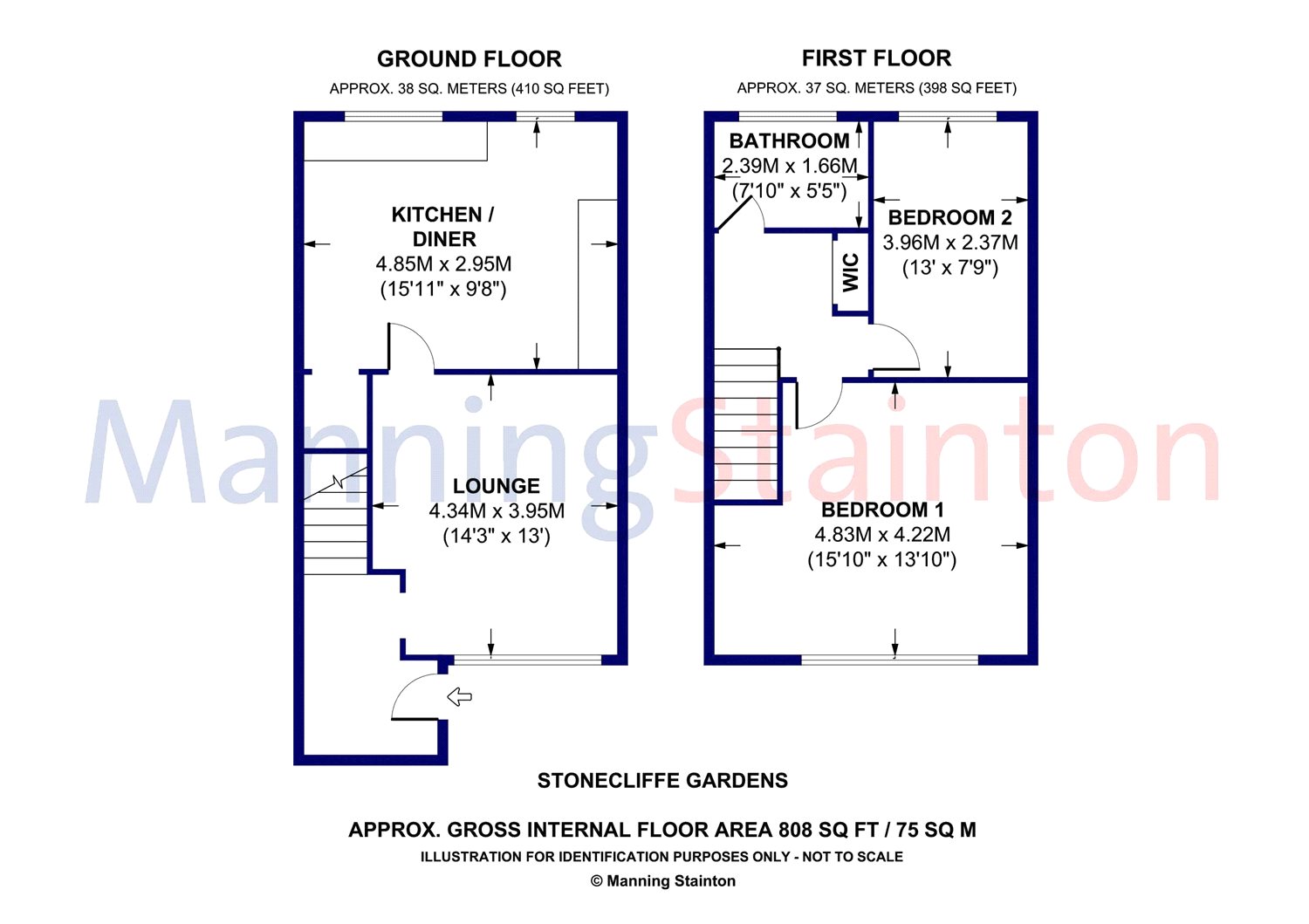 2 Bedrooms Terraced house for sale in Stonecliffe Gardens, Farnley, Leeds LS12