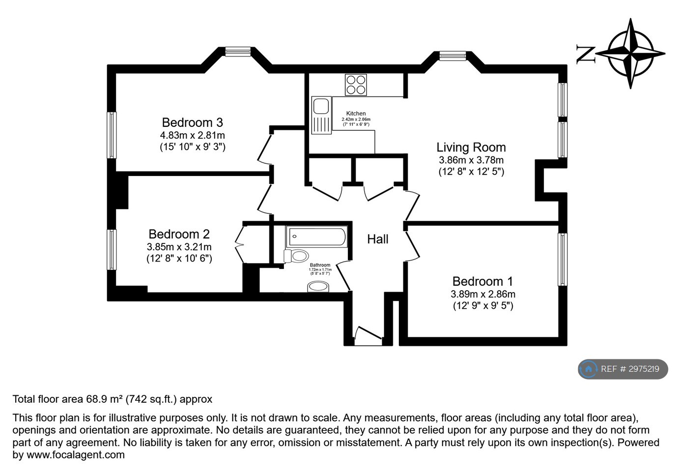 Flat G, Orkney Place, Glasgow floorplan