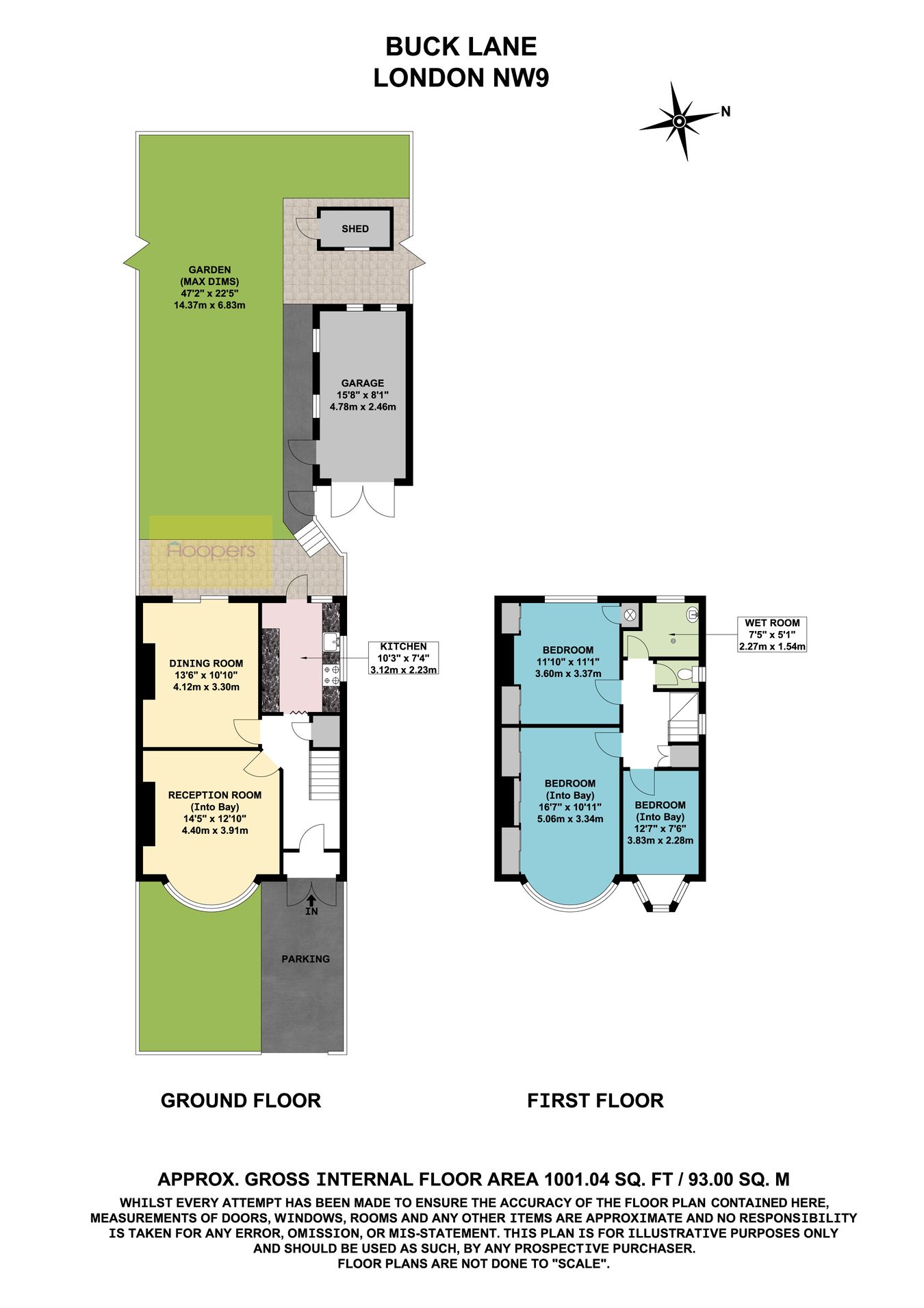 Buck Lane, London floorplan