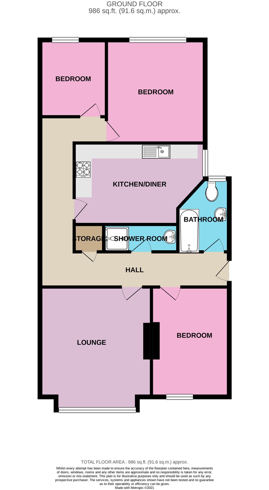 Marius Road, London SW17, 3 bedroom flat for sale 60959435
