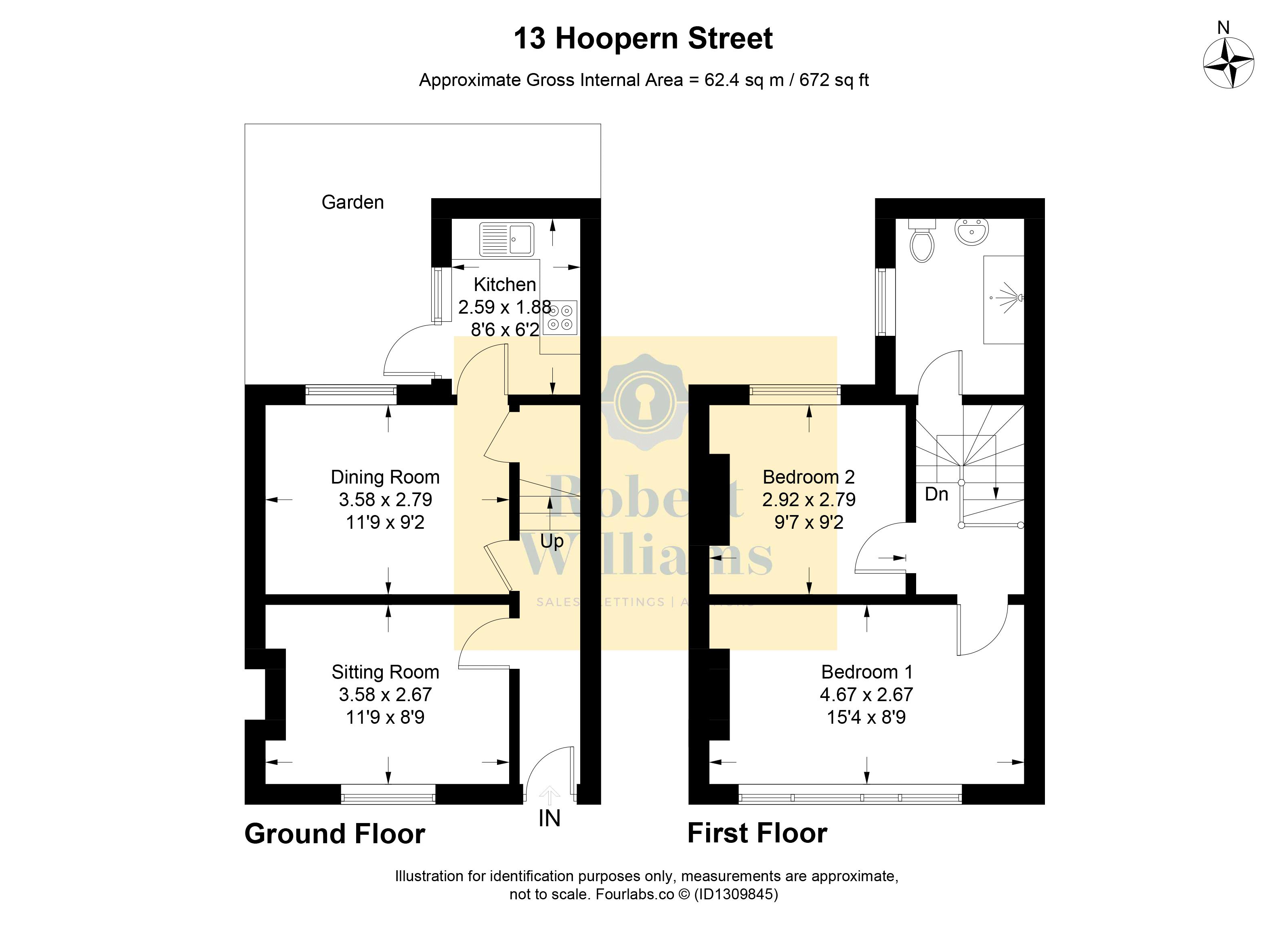 13, Hoopern Street, Exeter floorplan