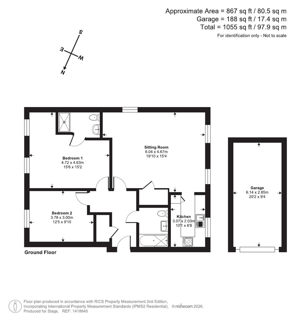 Flat 7, Priory Mills, Bridport floorplan