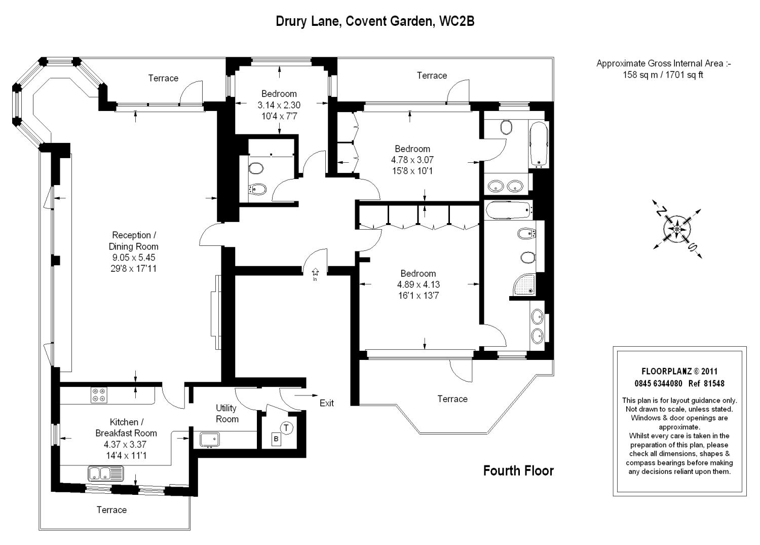 3 Bedrooms Flat to rent in Drury Lane, Covent Garden, London WC2B