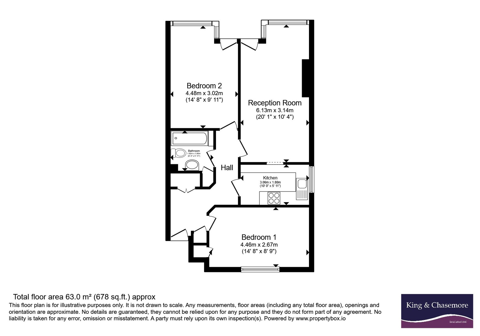 1 Buckingham Lodge,, Buckingham Place, East Sussex floorplan