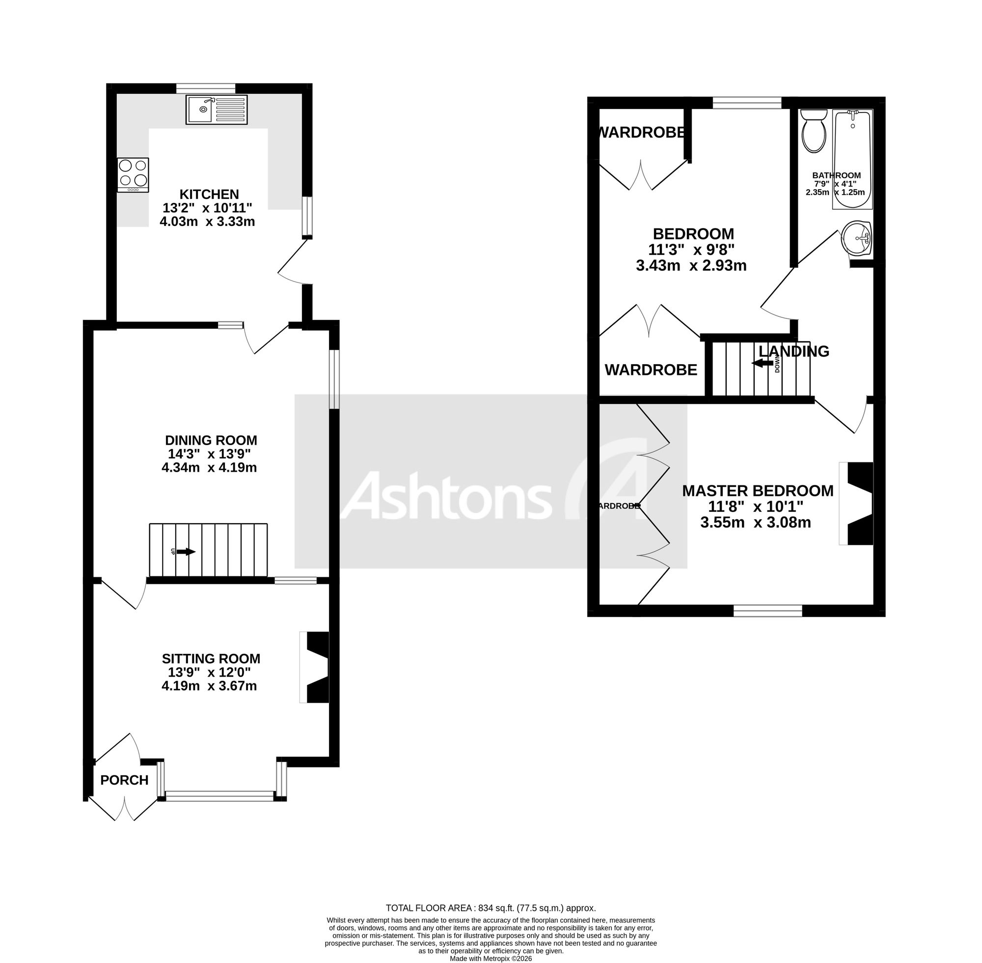 3 Ashland Avenue, Wigan floorplan
