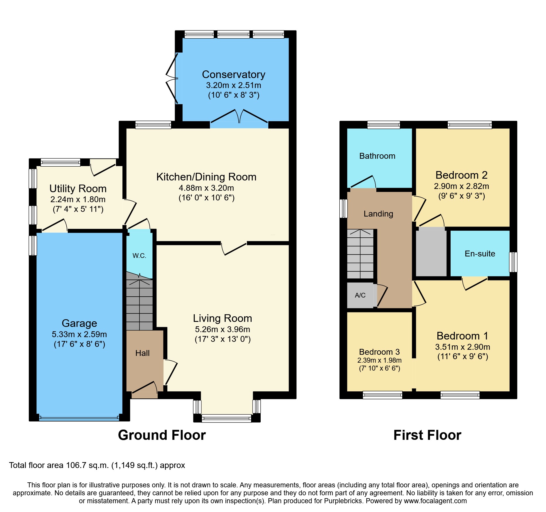 12, Heatherwood, Welshpool floorplan