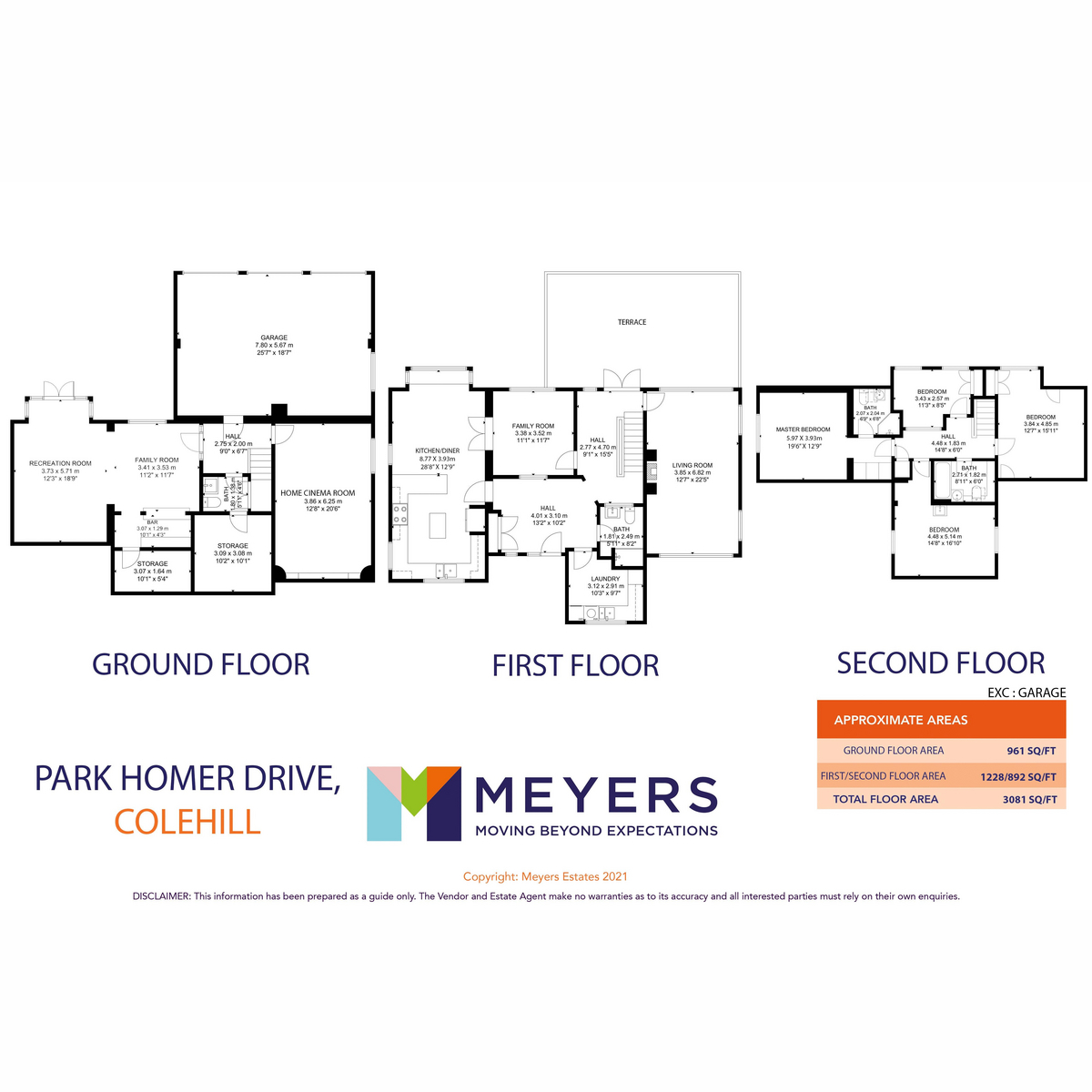 35, Park Homer Drive, Wimborne floorplan
