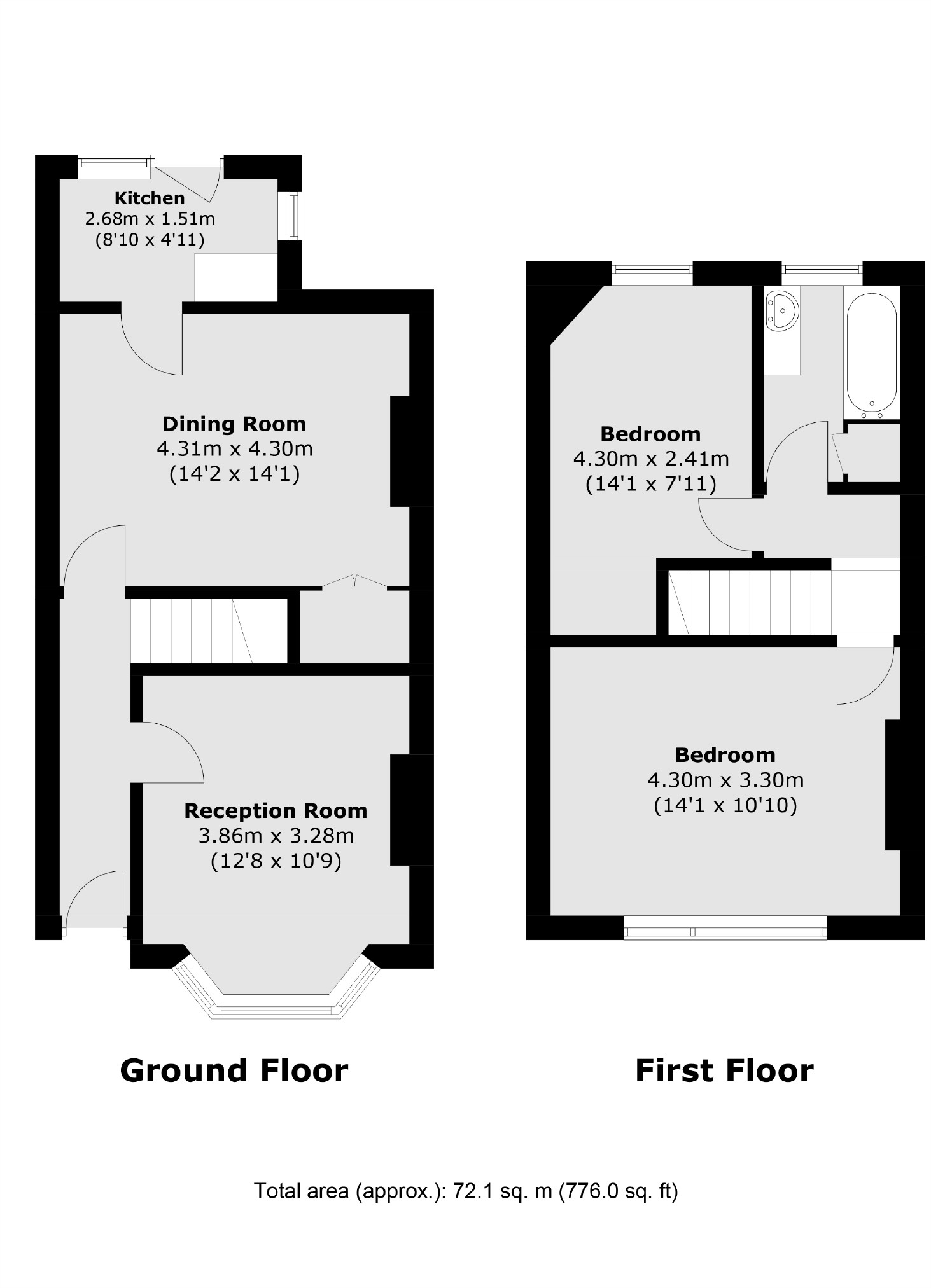141, Seaford Road, London floorplan