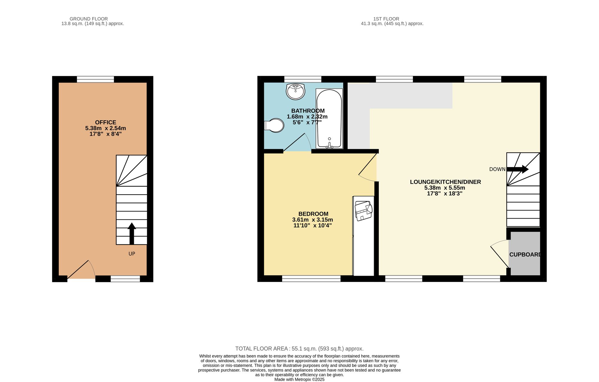 33 Vicarage Walk, Chesterfield floorplan
