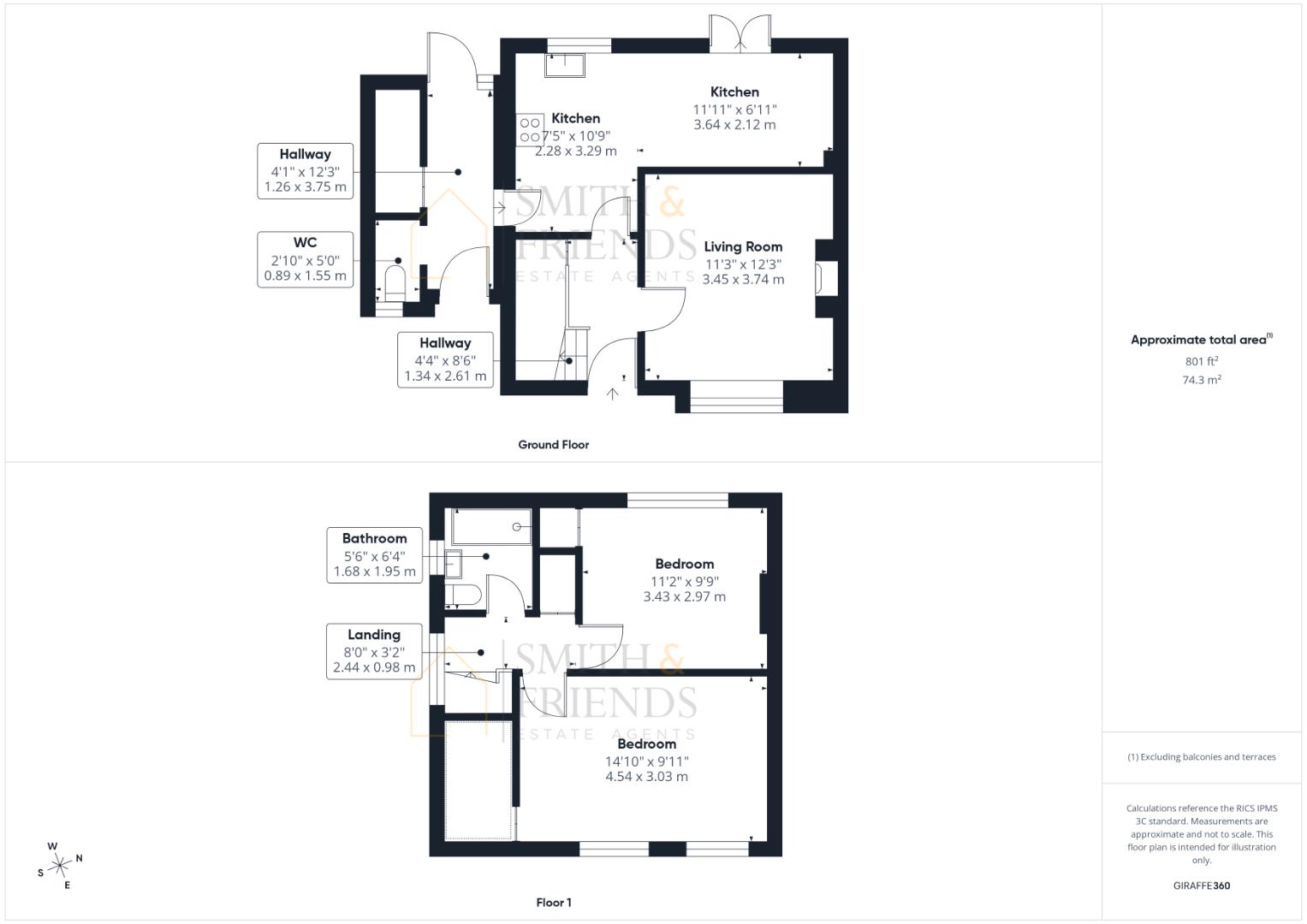 15, Penhill Close, Middlesbrough floorplan