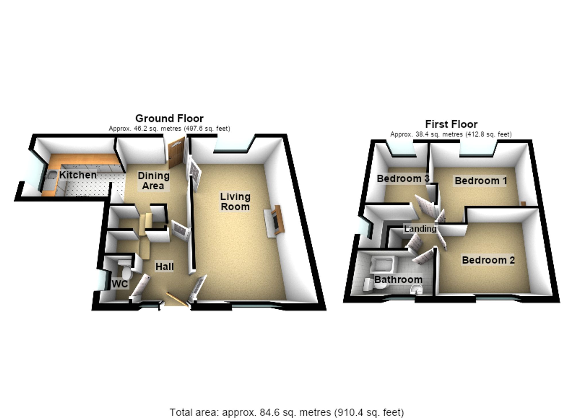 8 Council Villas, Barnetby floorplan