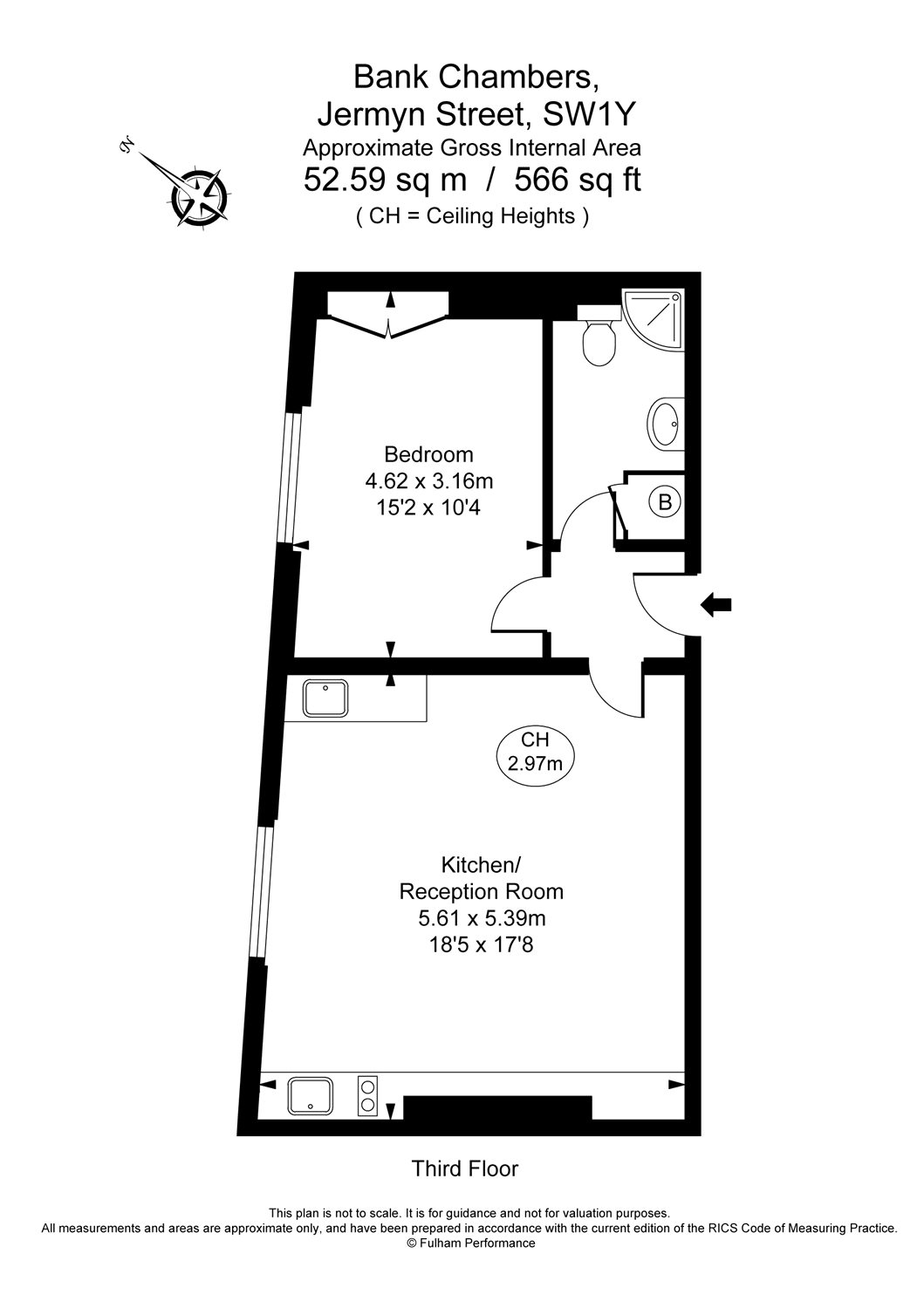Flat 31,, Bank Chambers, London floorplan