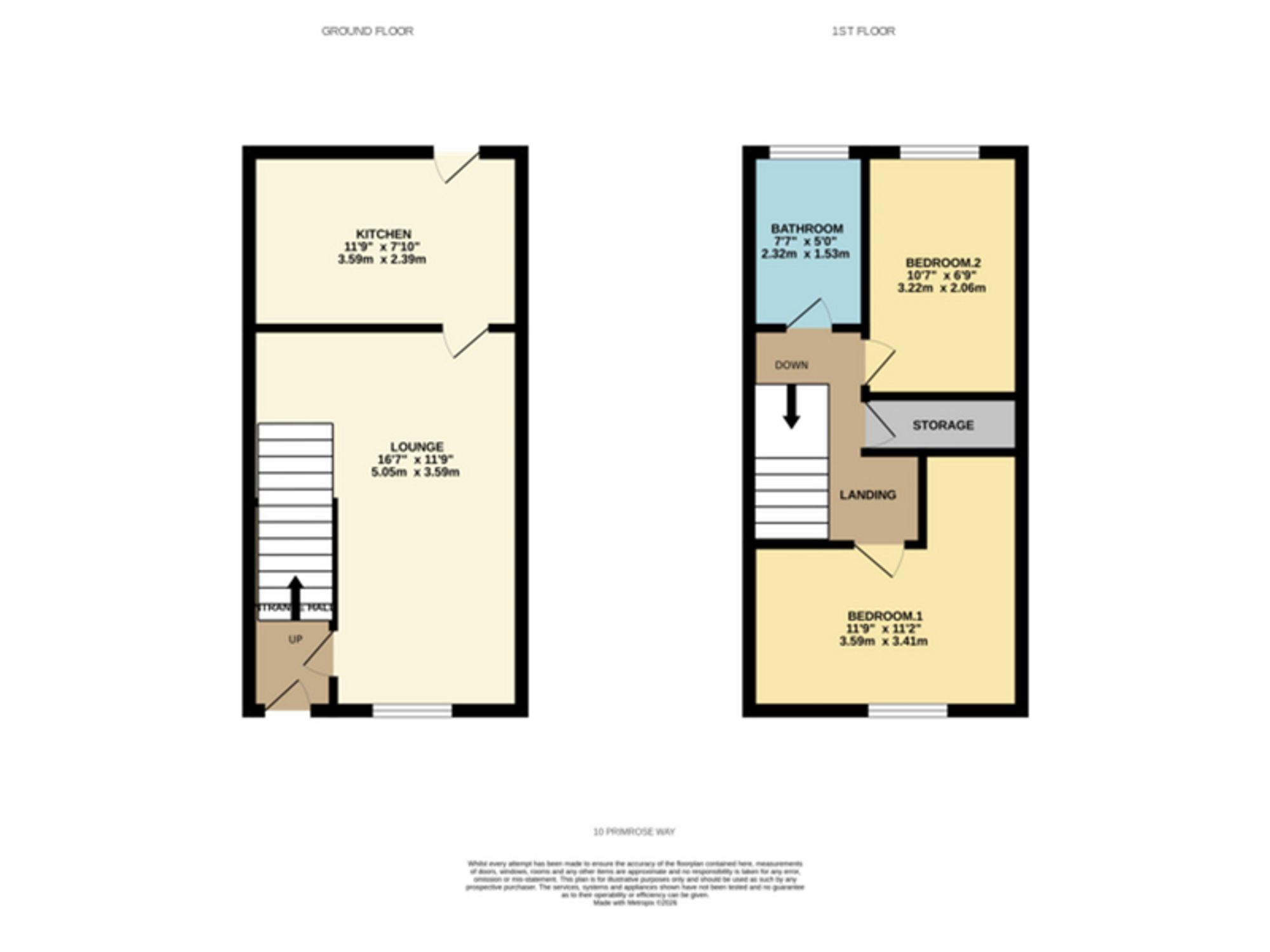 10 Primrose Way, Sutton-In-Ashfield floorplan