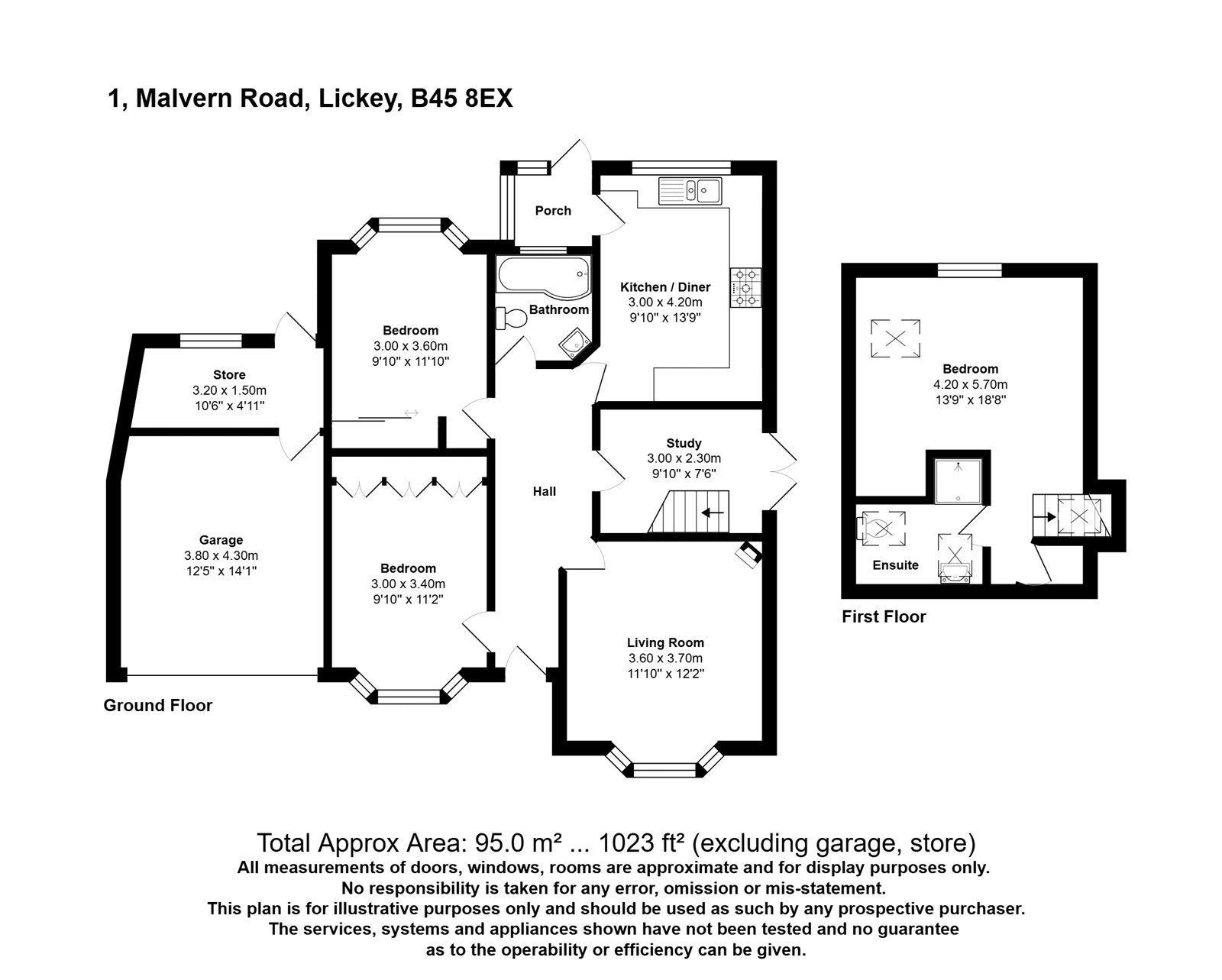 1, Malvern Road, Birmingham floorplan