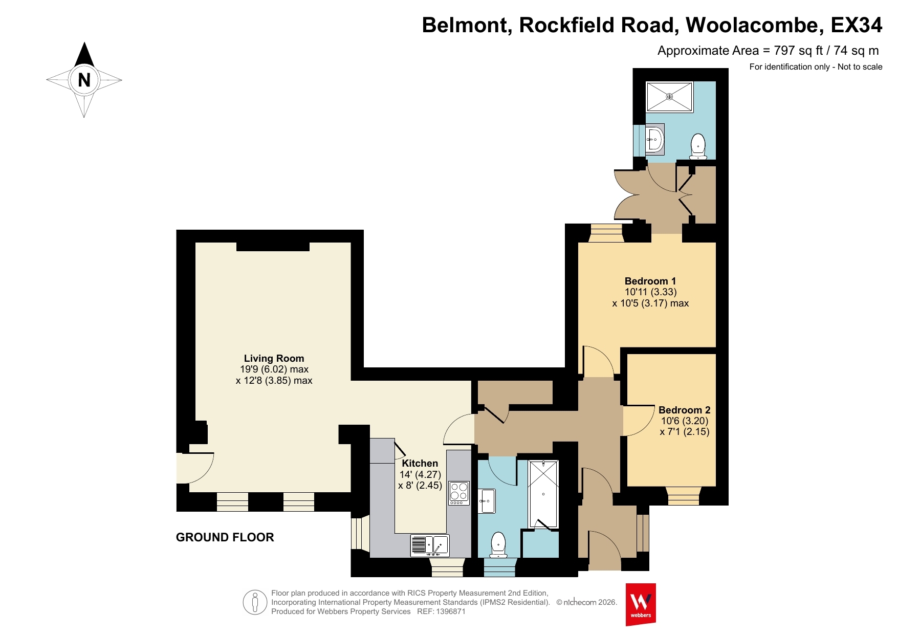 Apt 2 Belmont Court,, Rockfield Road, Devon floorplan