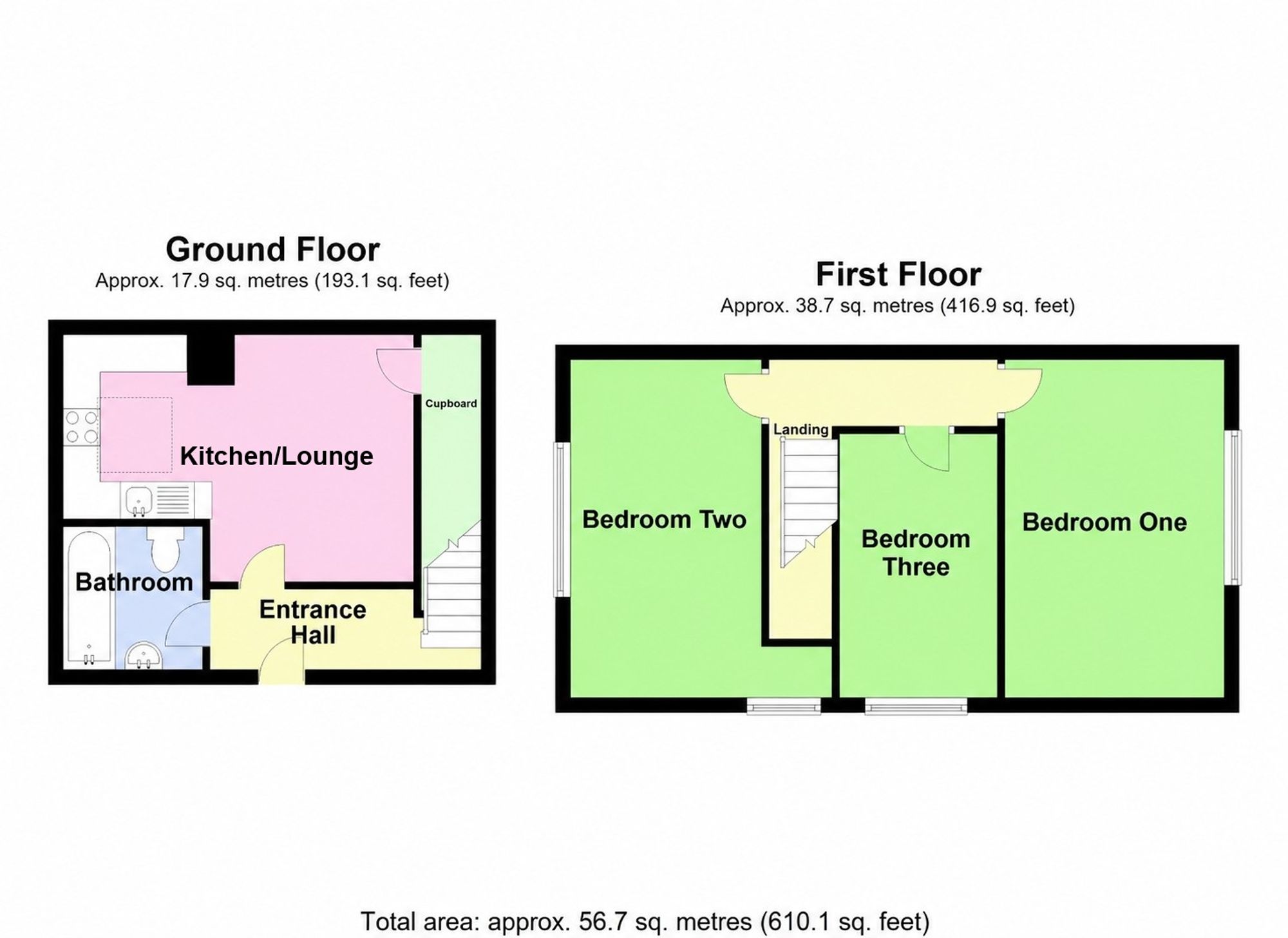 Flat 2, 41-43 Wormgate, Boston floorplan