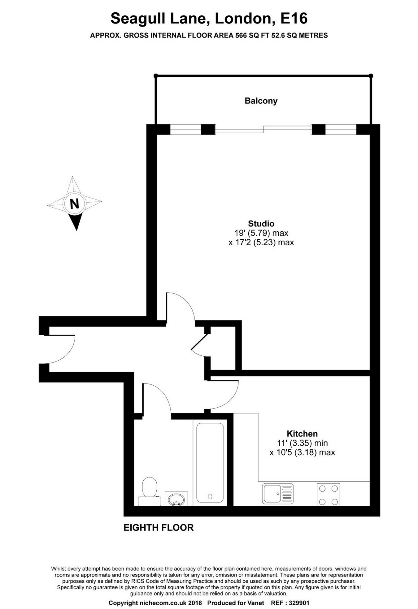 0 Bedrooms Studio to rent in Atlantic Apartments, Seagull Lane, London E16