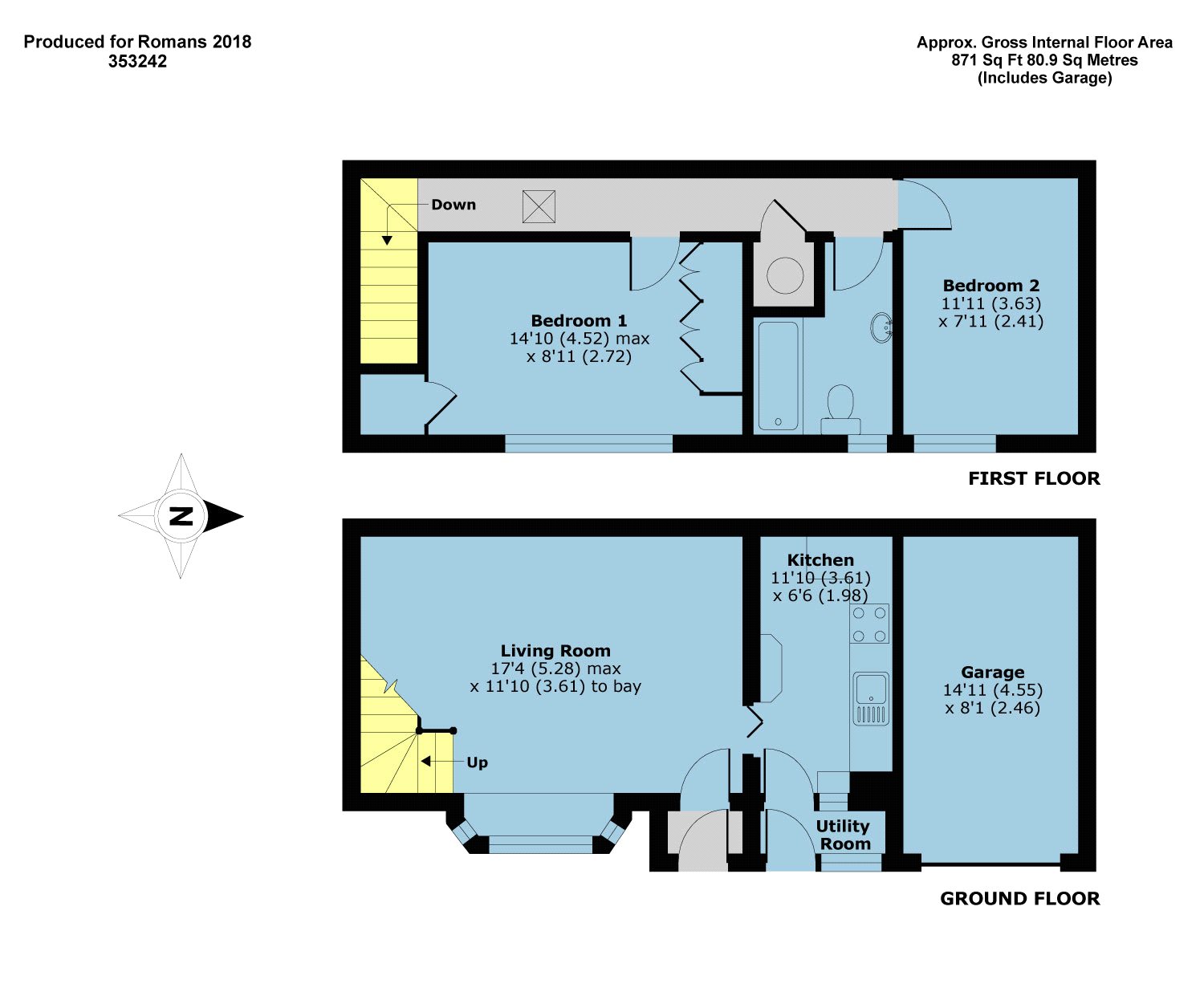 2 Bedrooms Terraced house to rent in Belmont Mews, Camberley GU15