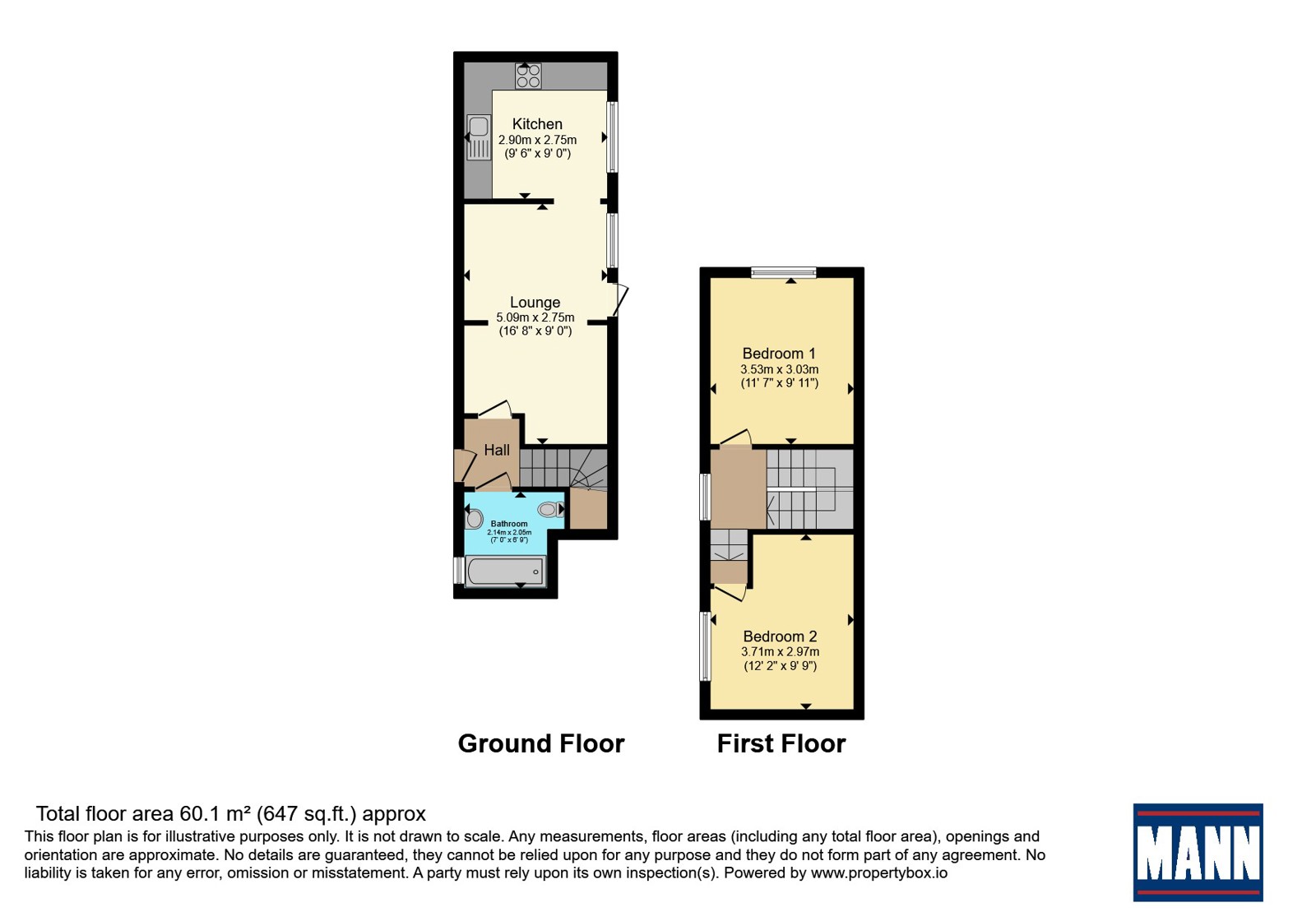 Flat 4, 19, Surrey Road, Margate floorplan