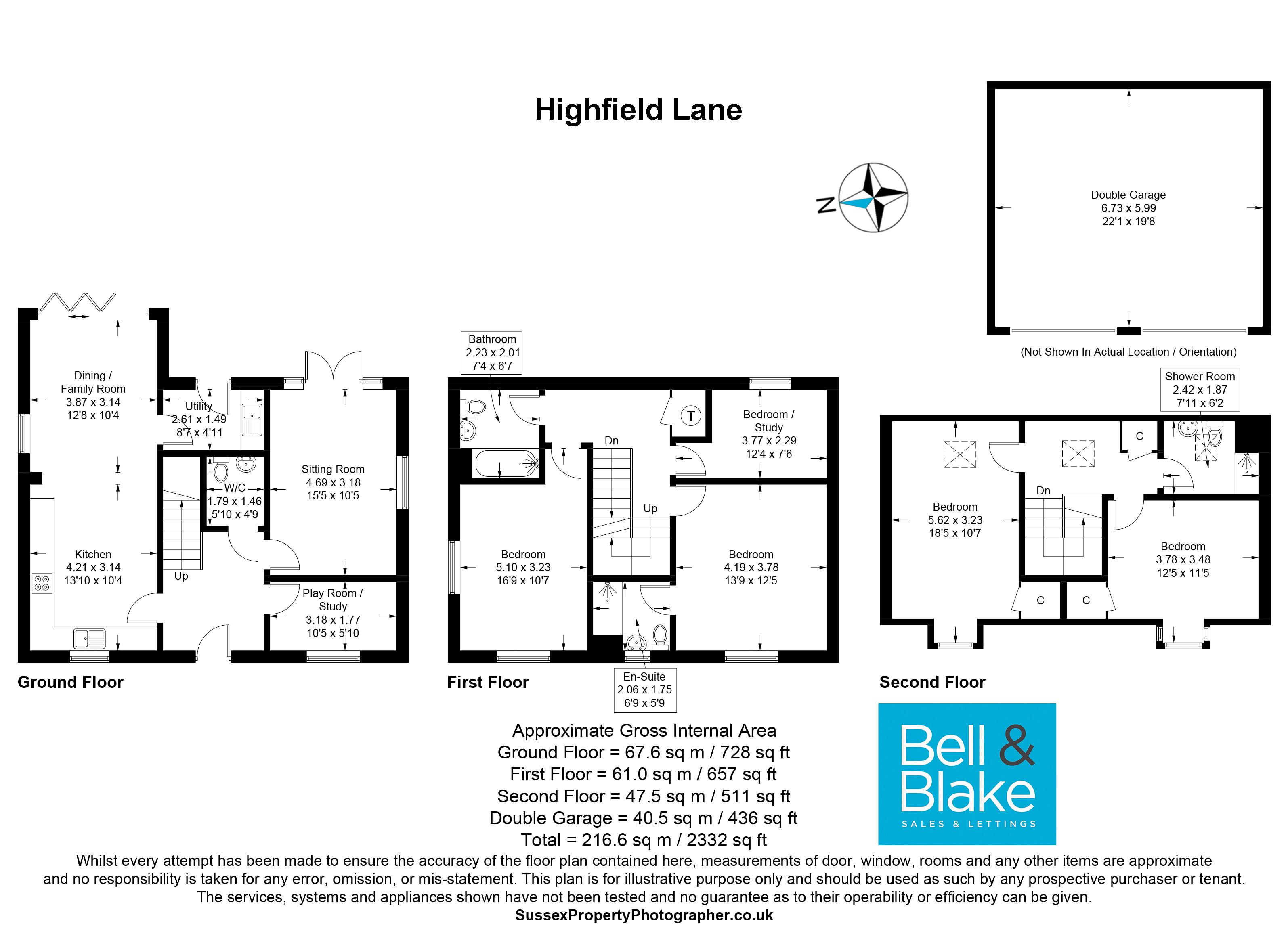 15, Highfield Lane, Chichester floorplan