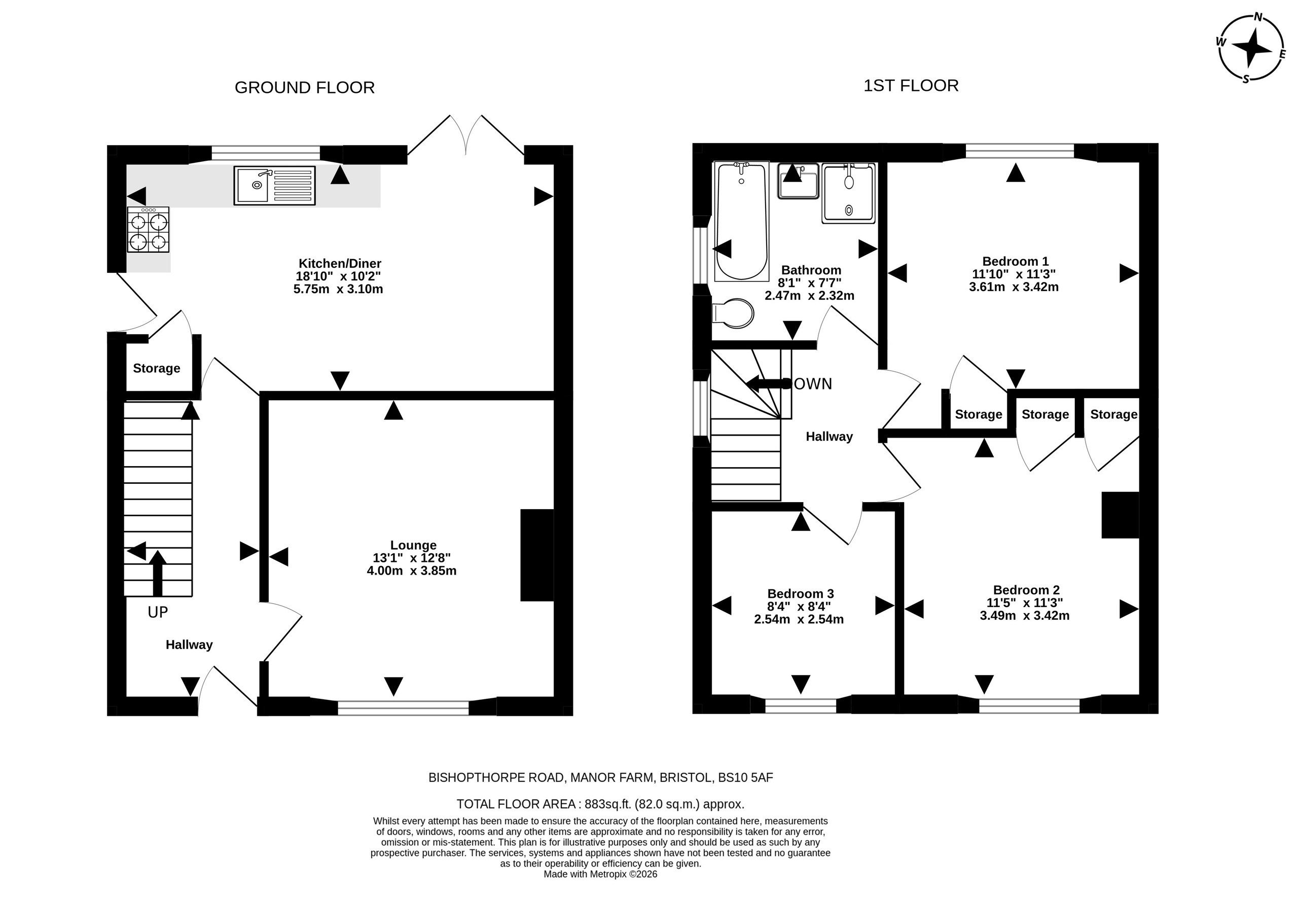 169 Bishopthorpe Road, Bristol floorplan