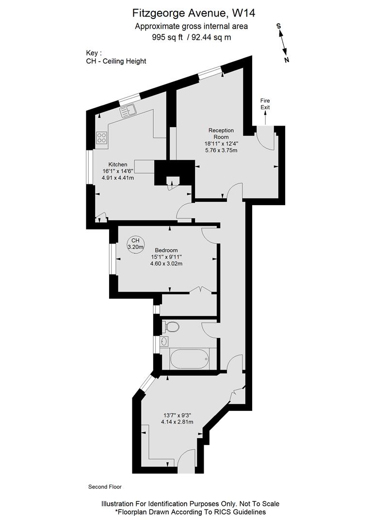 2 Bedrooms Flat to rent in Fitzgeorge Avenue, London W14