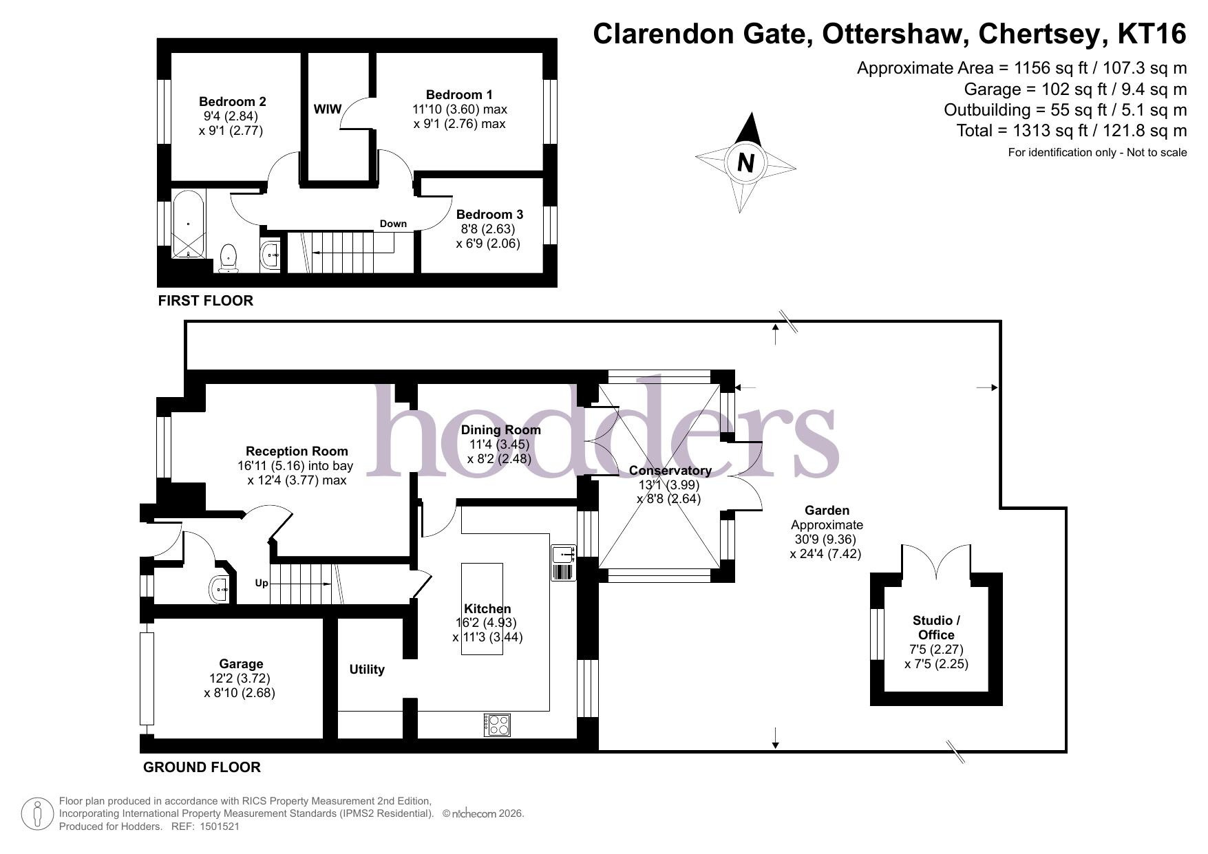25, Clarendon Gate, Ottershaw floorplan
