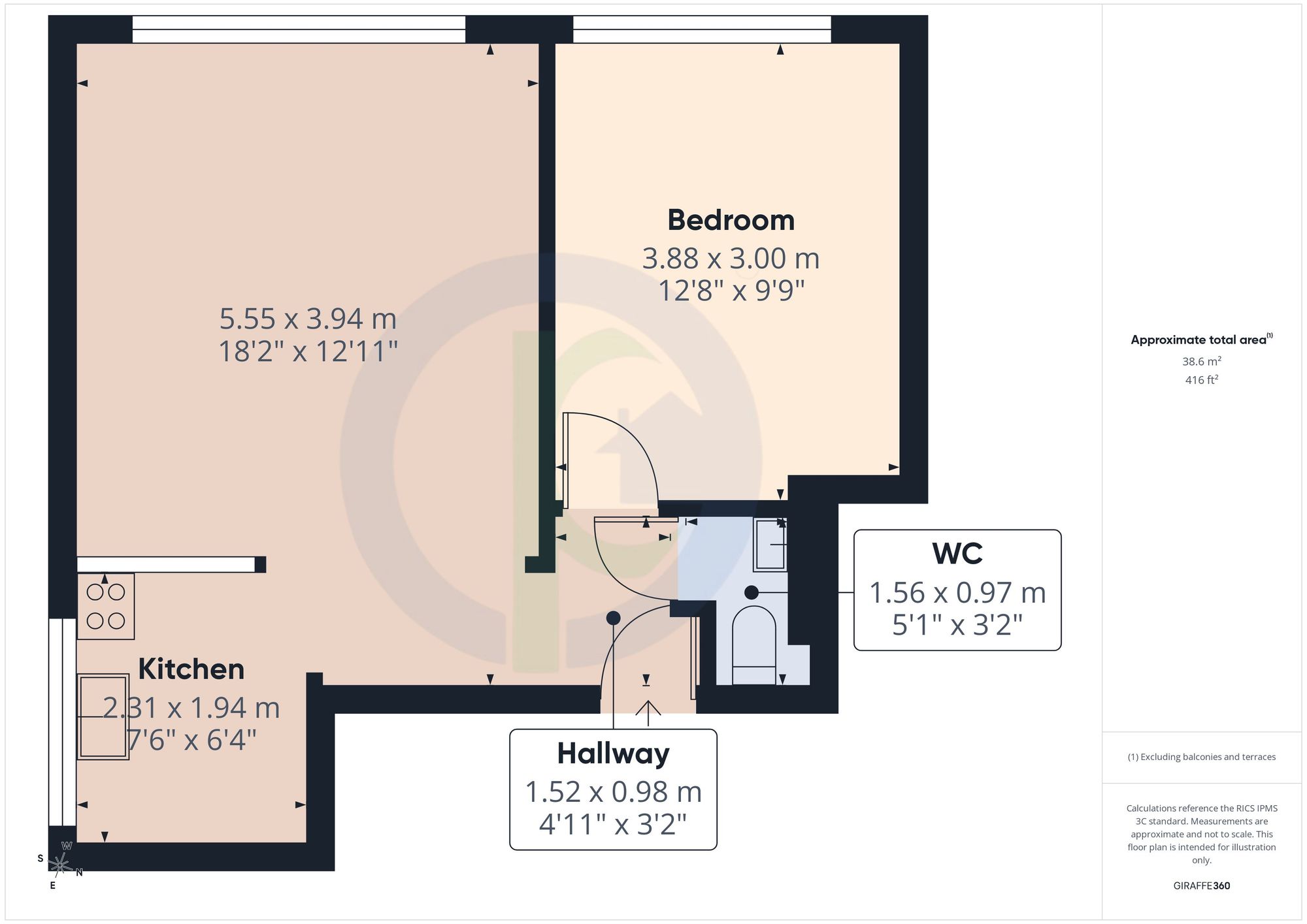 1471b High Road, London floorplan