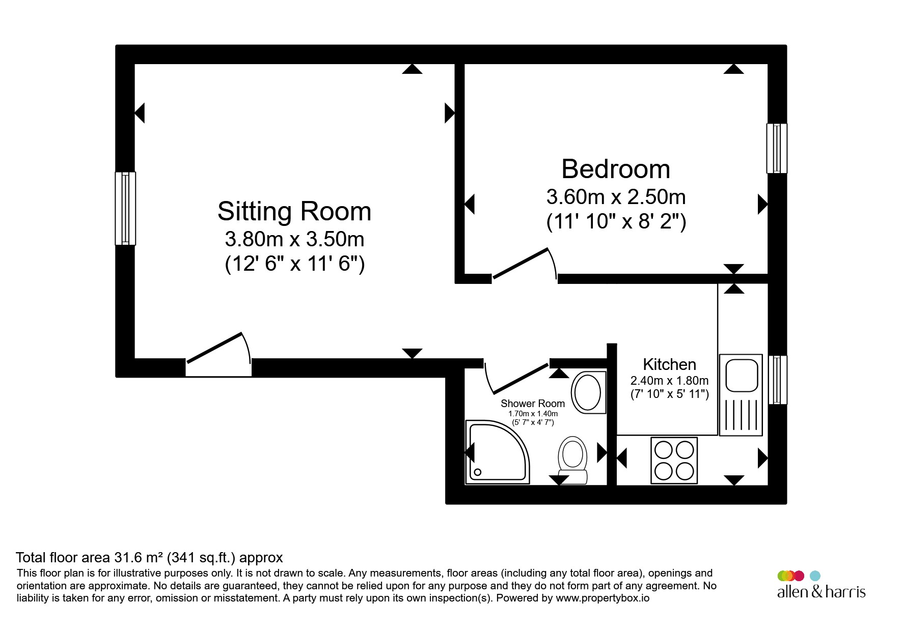 Flat 1, Old Ship Yard, Castle Hill Lane, Warminster floorplan