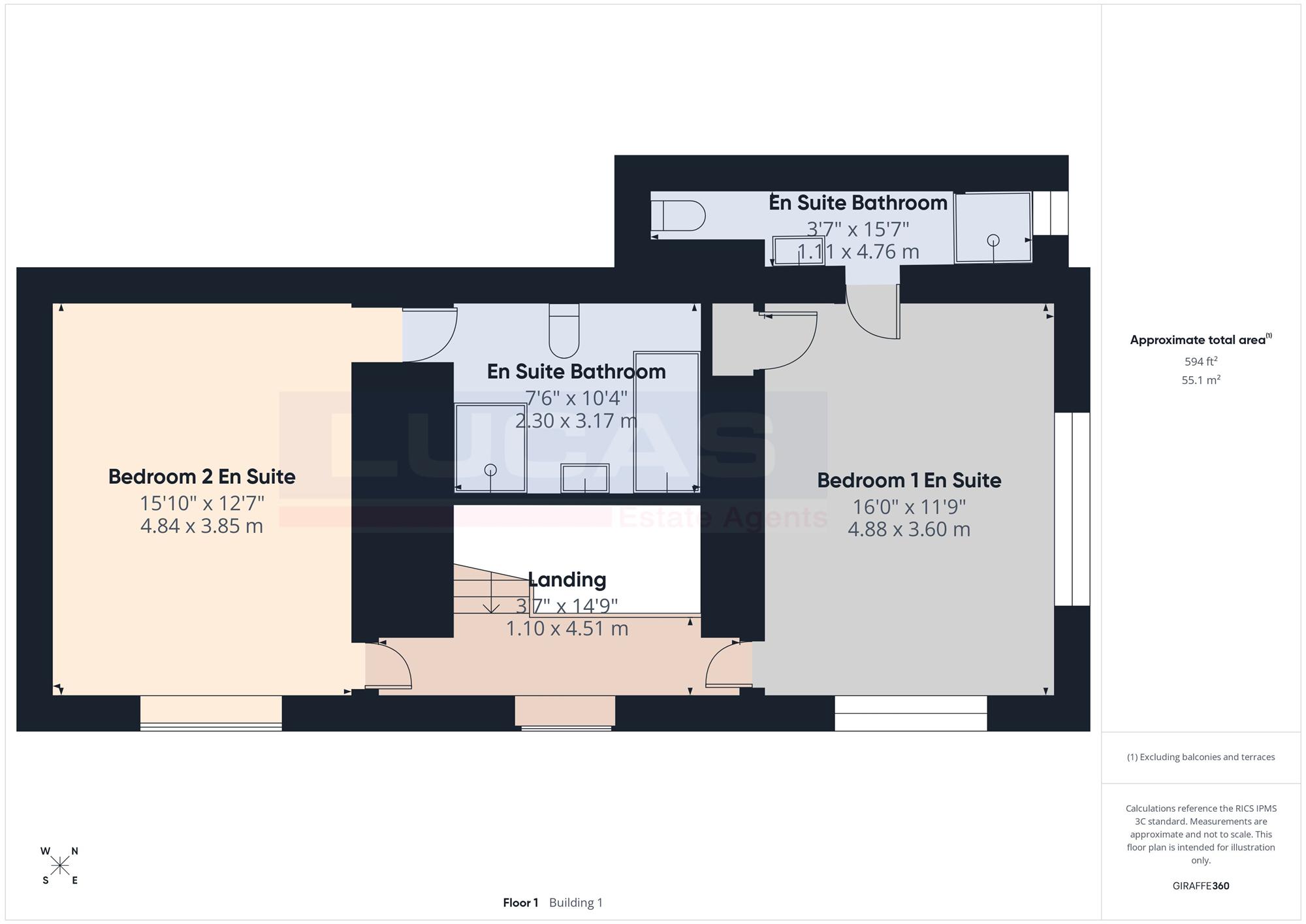 Coed Bach, Beaumaris floorplan