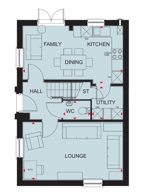 H933941, Long Chaulden, Hemel Hempstead floorplan