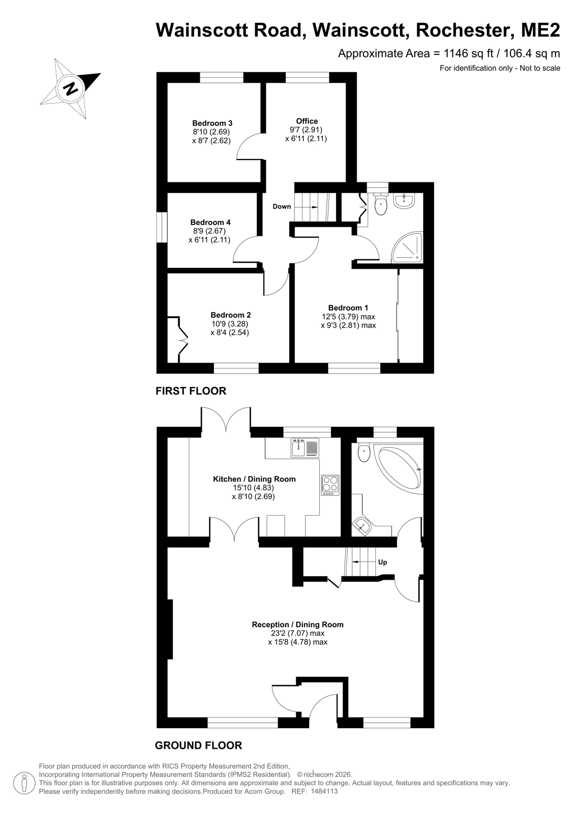 28, Wainscott Road, Rochester floorplan