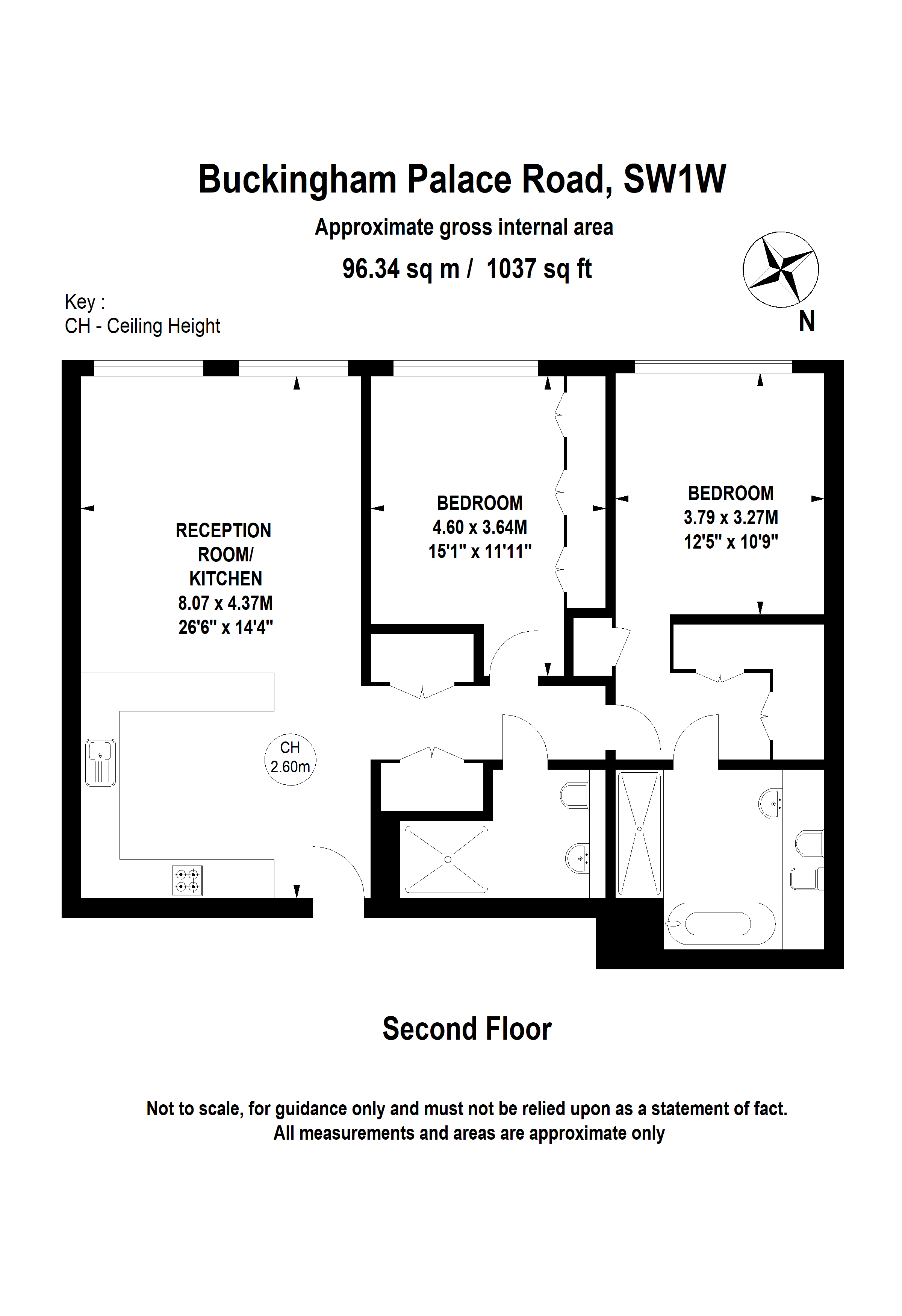 2 Bed Flat To Rent In Buckingham Palace Road, Westminster Sw1w 