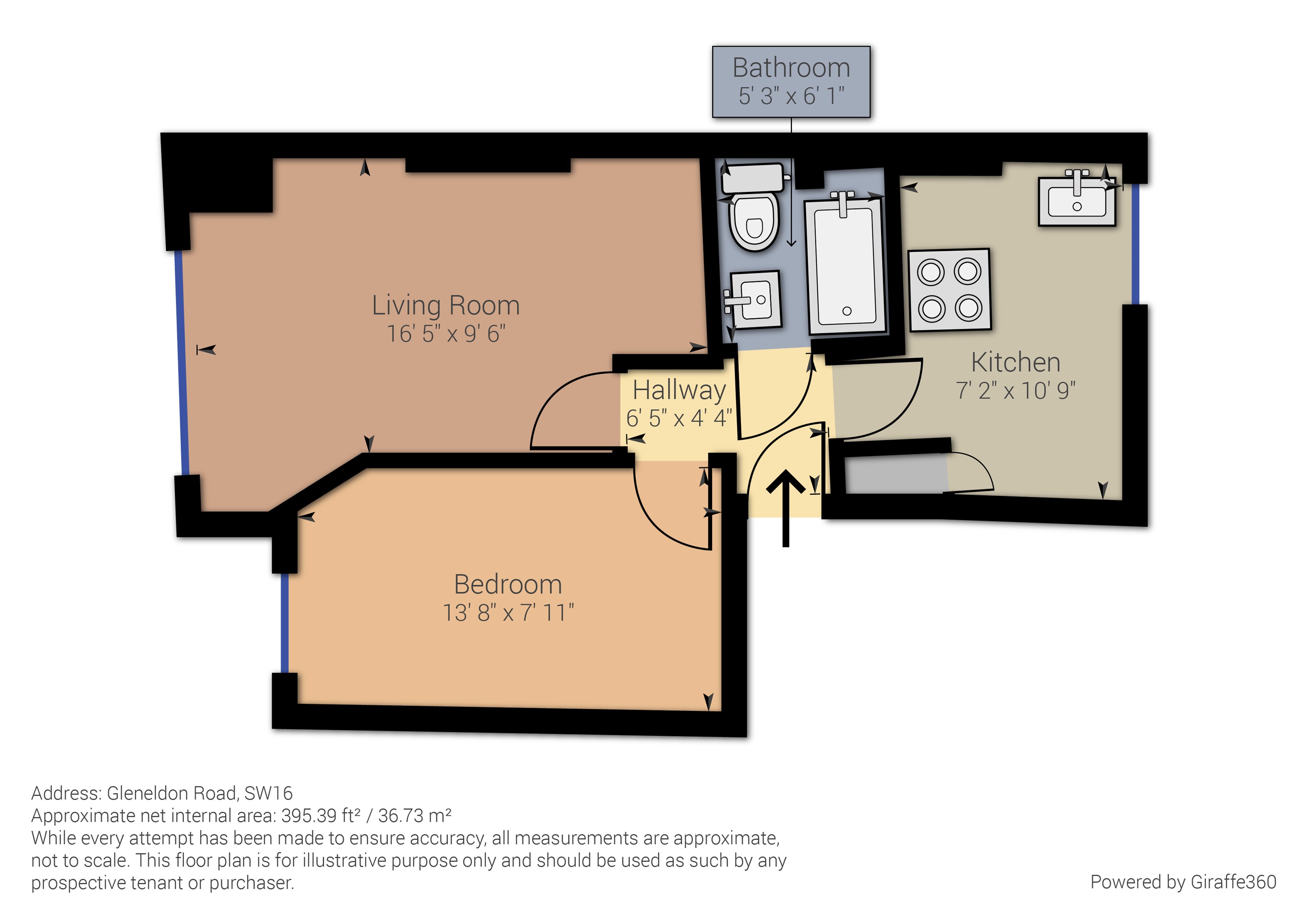 17, Gleneldon Road, Streatham floorplan
