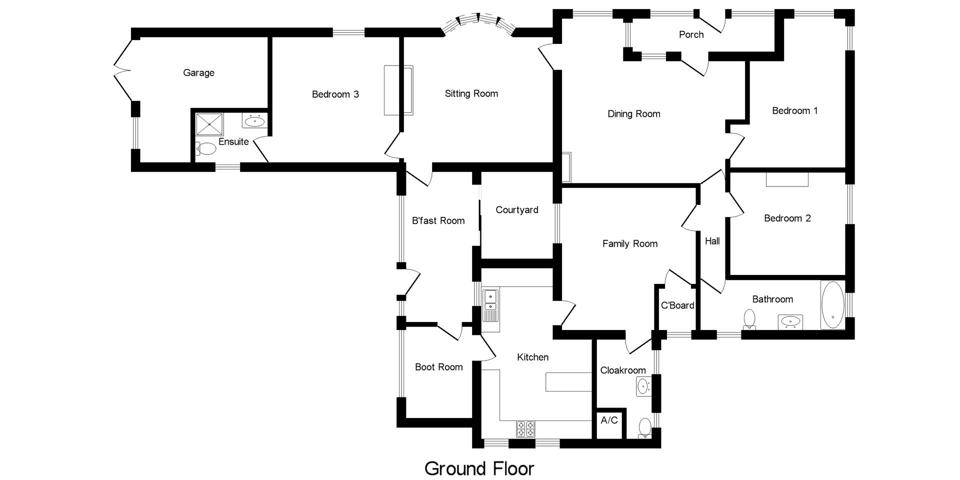 3 Bedrooms Bungalow for sale in Clehonger, Hereford HR2